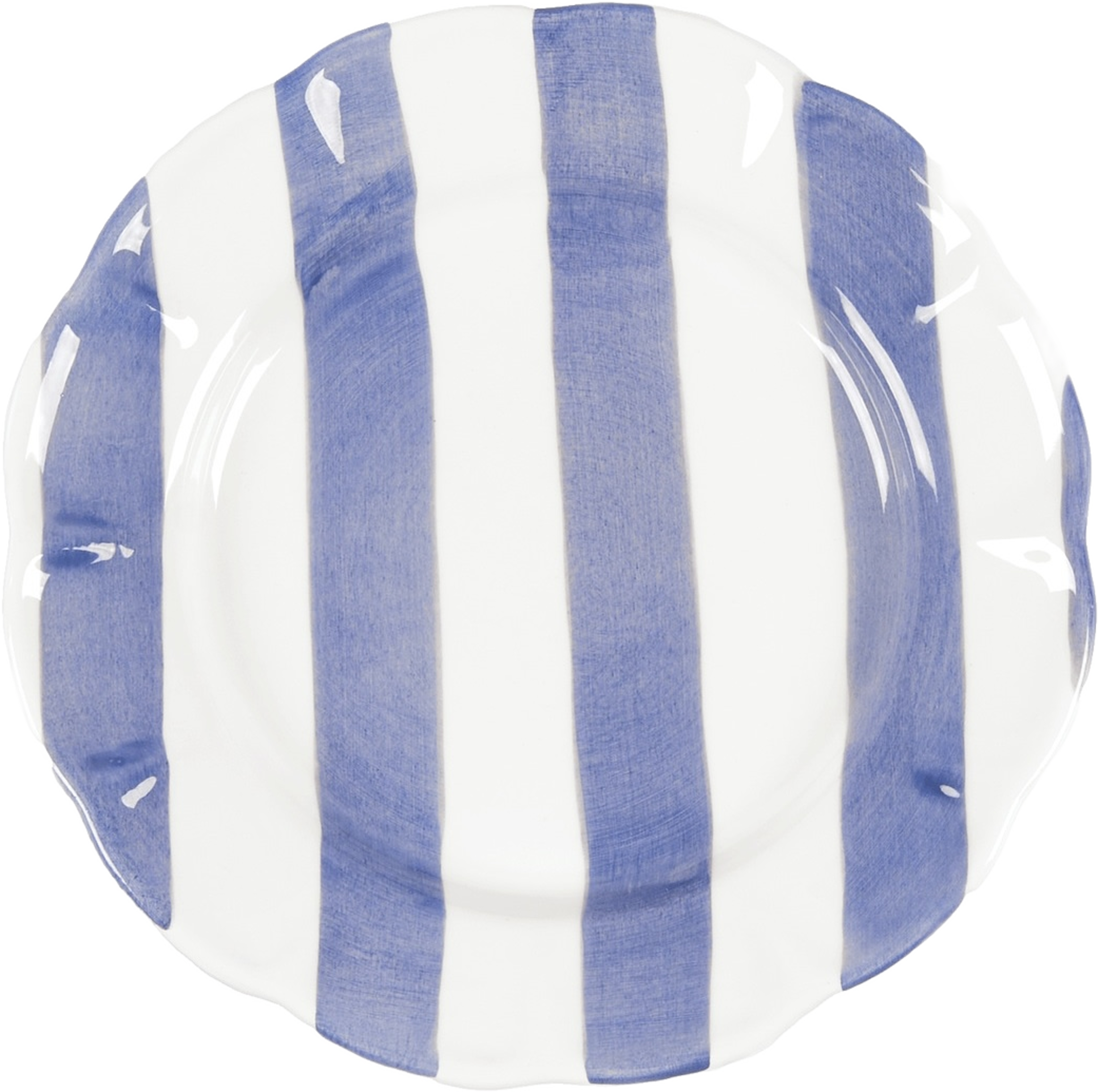 Stripe Tallrik - 28 Cm, från Pick A Poppy, i färgen dark blue. Klicka för att öppna bilden i stort format