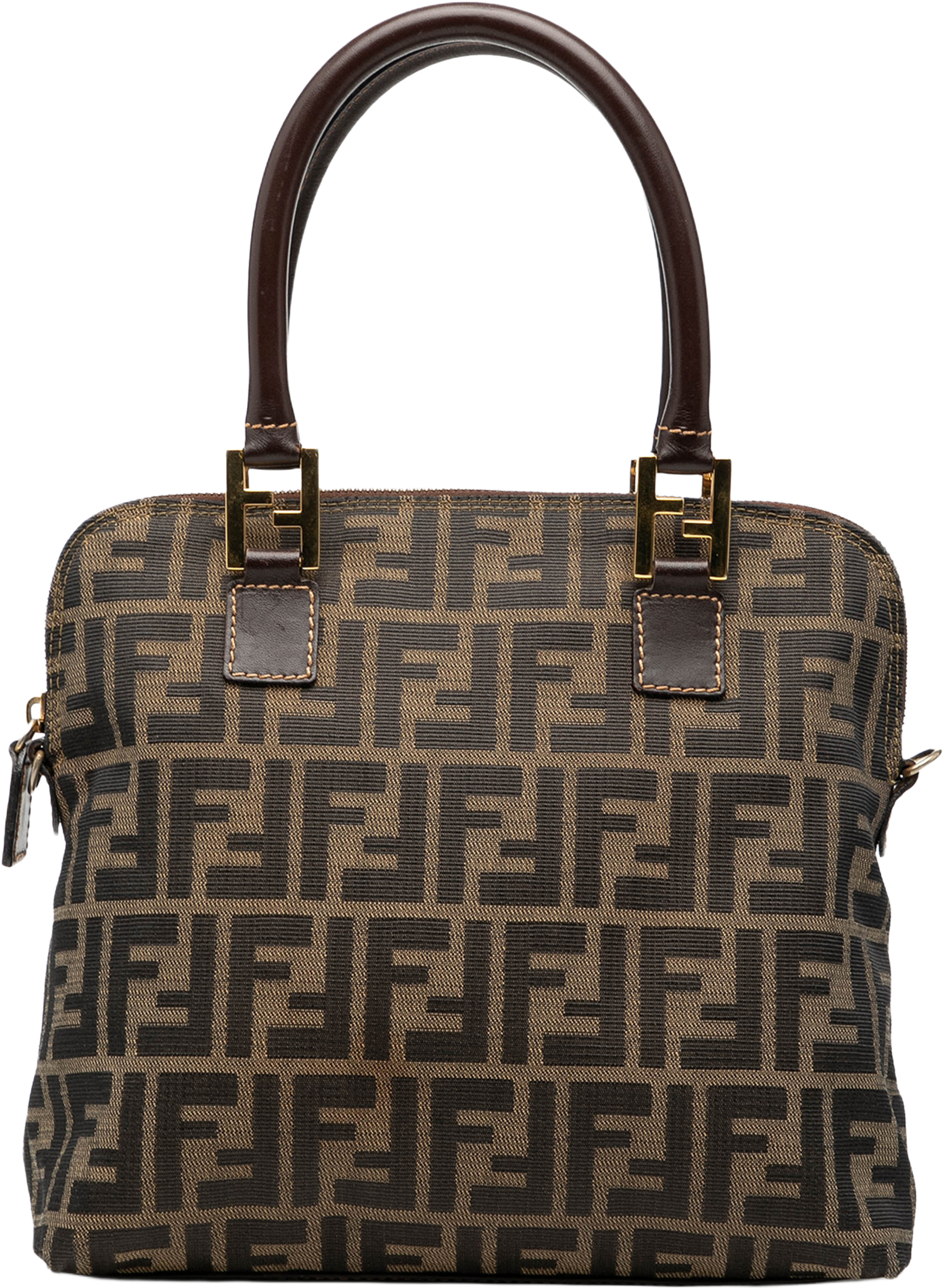 Fendi Zucca Canvas Satchel, från Luxclusif, i färgen brown. Klicka för att öppna bilden i stort format