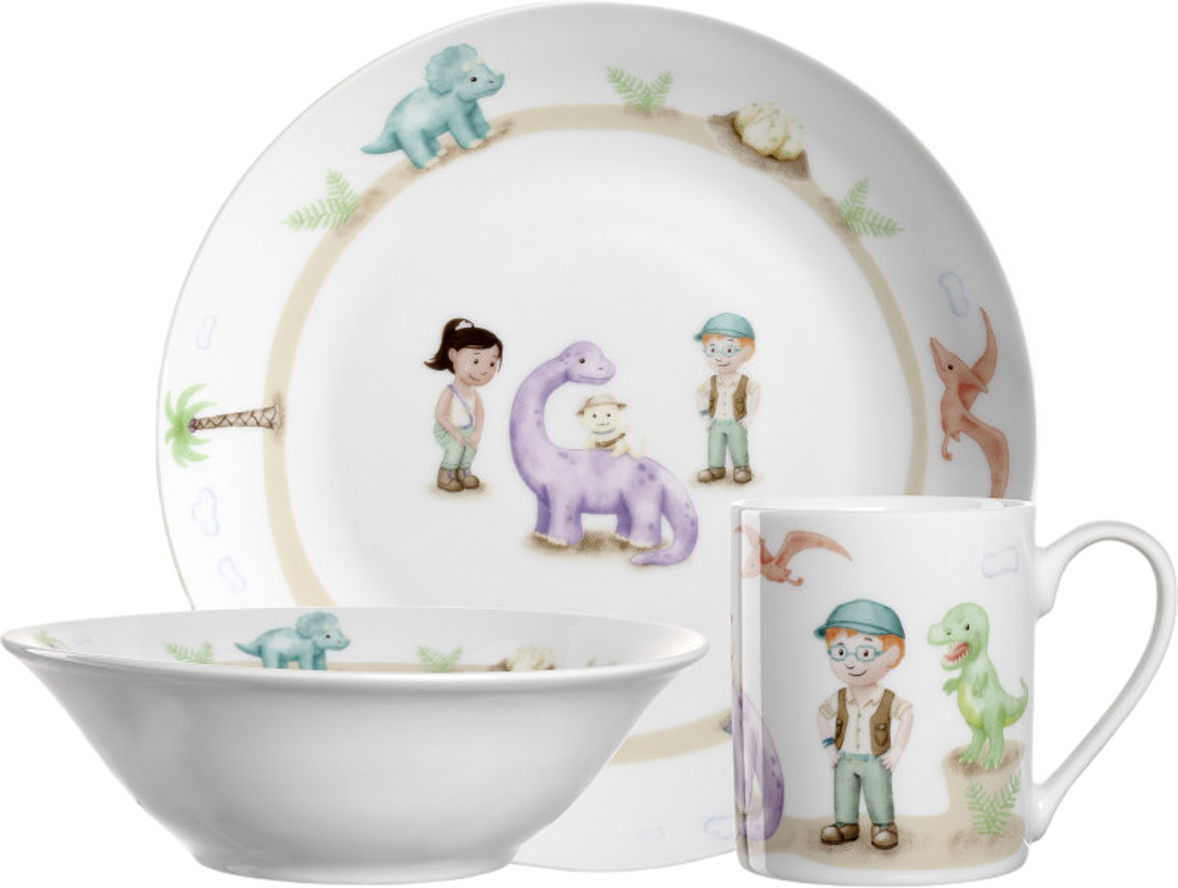 Bambini Avventura Barnservis 3 Delar