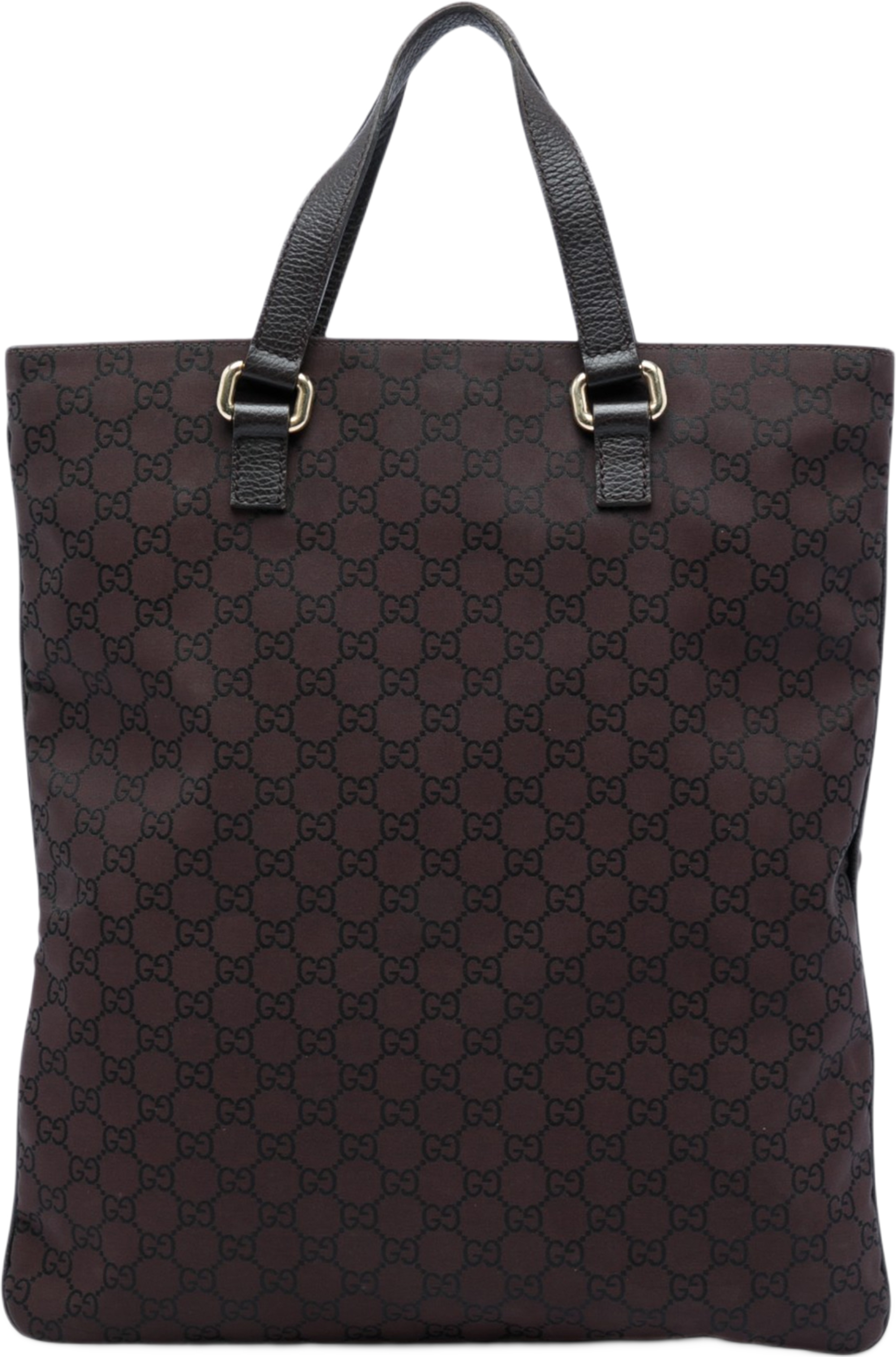 Gucci Gg Nylon Tote, från Luxclusif, i färgen brun. Klicka för att öppna bilden i stort format