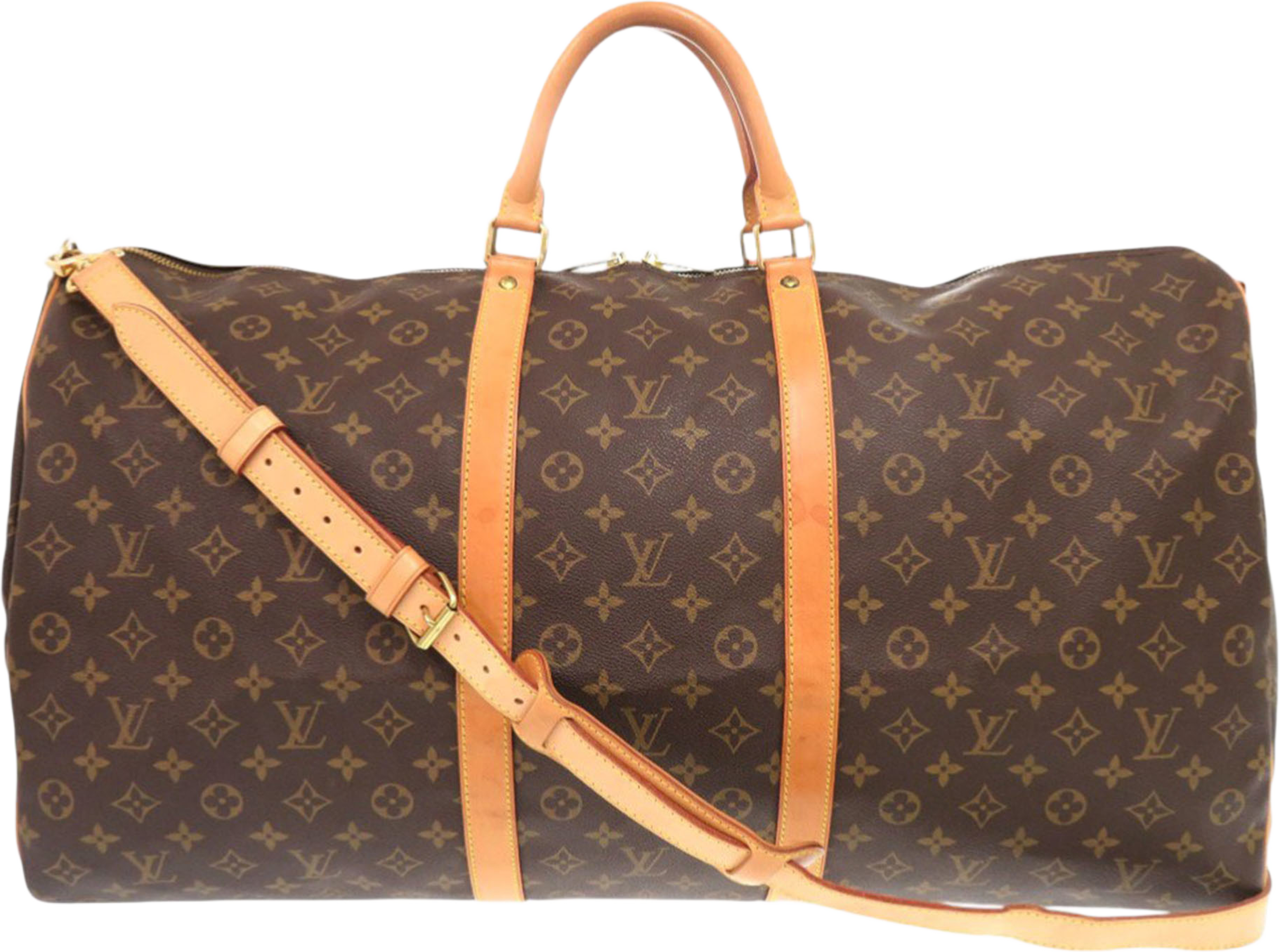 Louis Vuitton Monogram Keepall Bandouliere 60, från Luxclusif, i färgen brown. Klicka för att öppna bilden i stort format