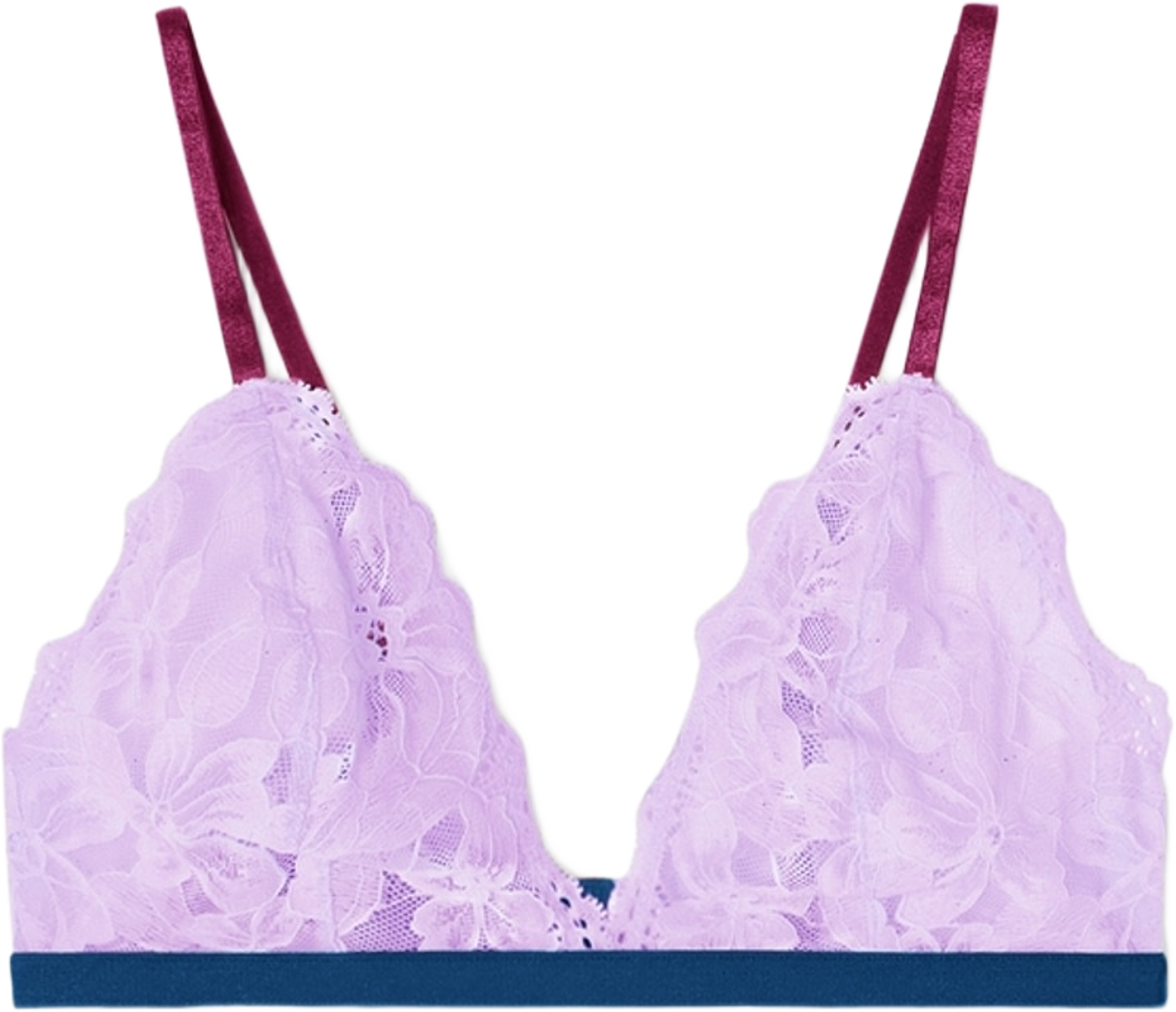 Fab-u-lace Bra Satin, från Frank Dandy, i färgen sunset violet. Klicka för att öppna bilden i stort format