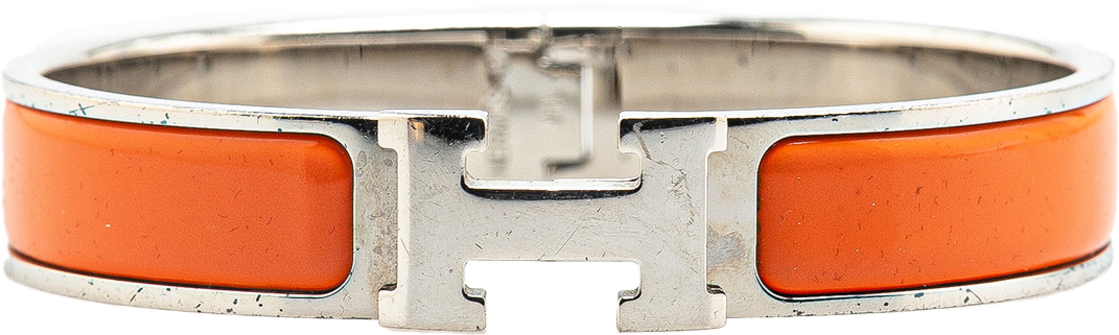 Hermès Narrow Enamel Clic H Bracelet Pm