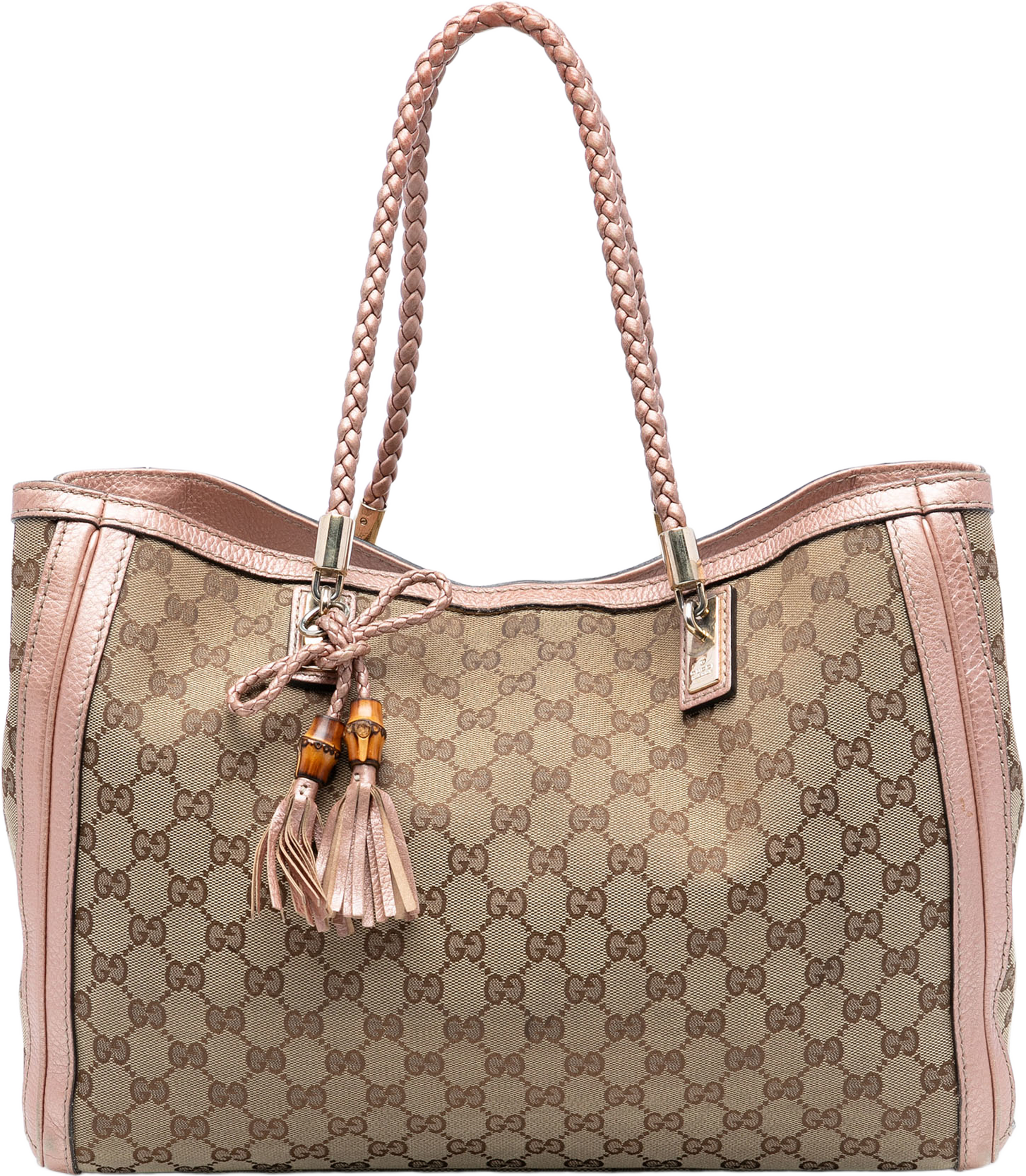 Gucci Medium Gg Canvas Bella Tote, från Luxclusif, i färgen beige. Klicka för att öppna bilden i stort format