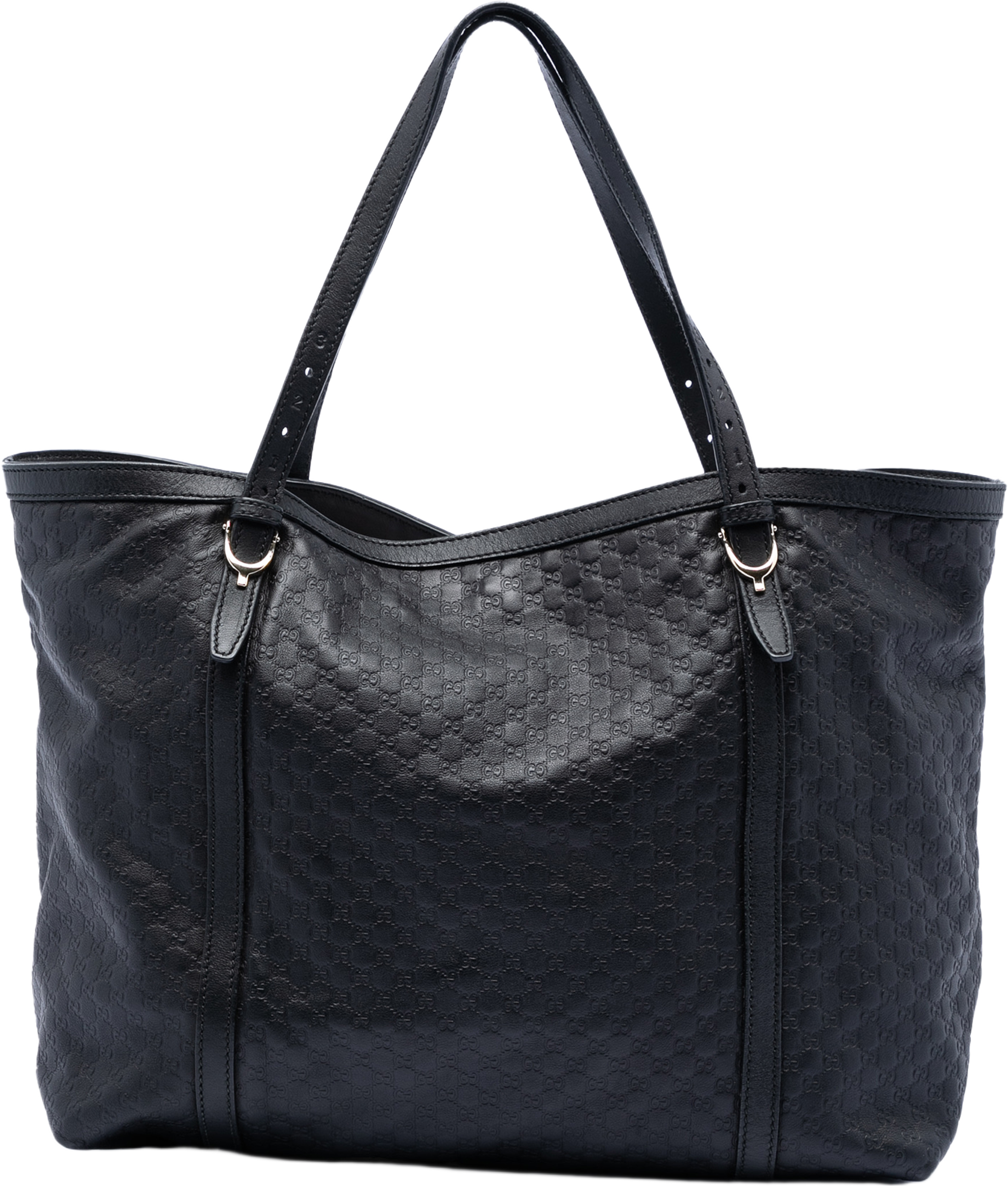 Gucci Microguccissima Nice Tote, från Luxclusif, i färgen black. Klicka för att öppna bilden i stort format