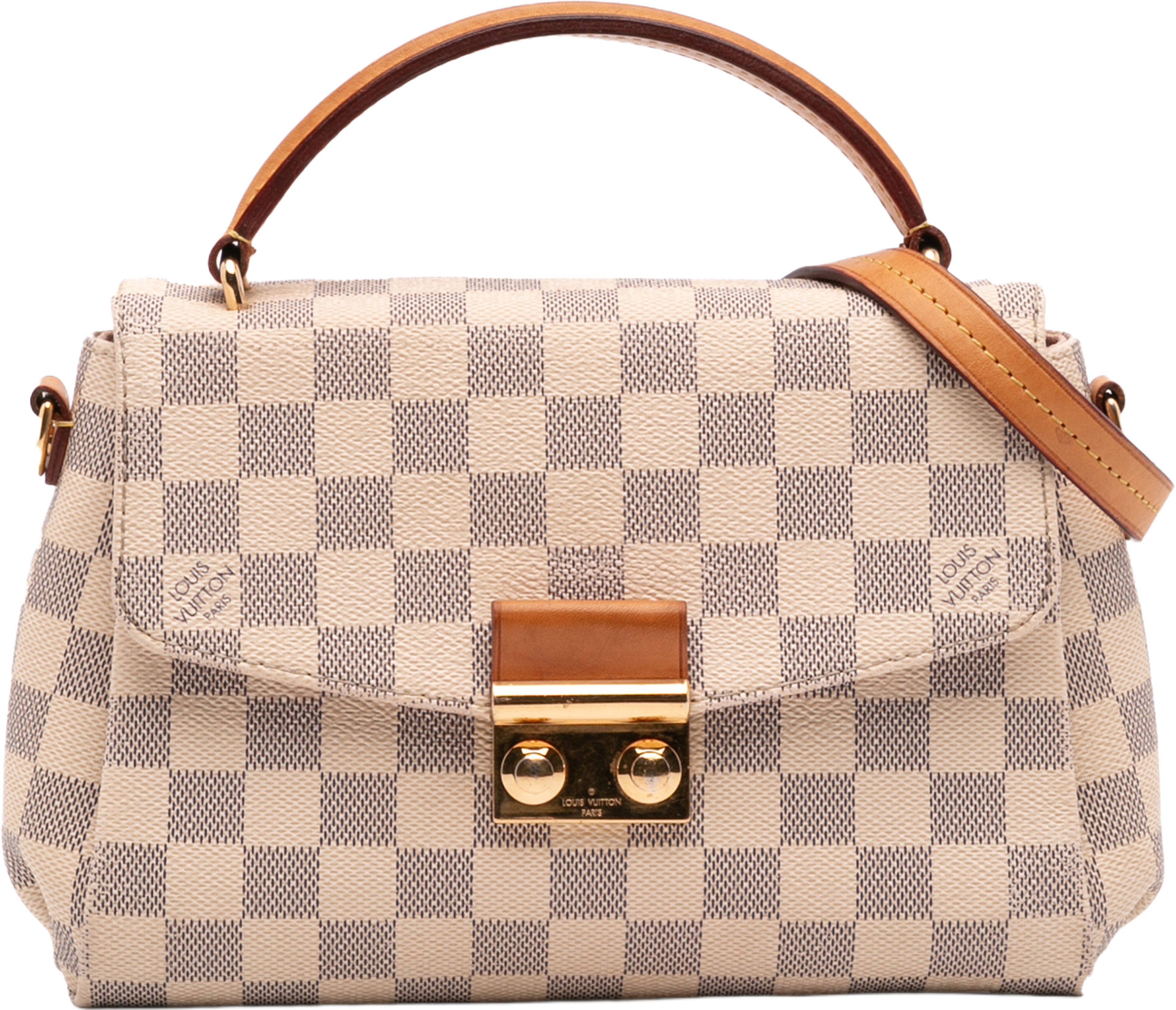 Louis Vuitton Damier Azur Croisette, från Luxclusif, i färgen white. Klicka för att öppna bilden i stort format