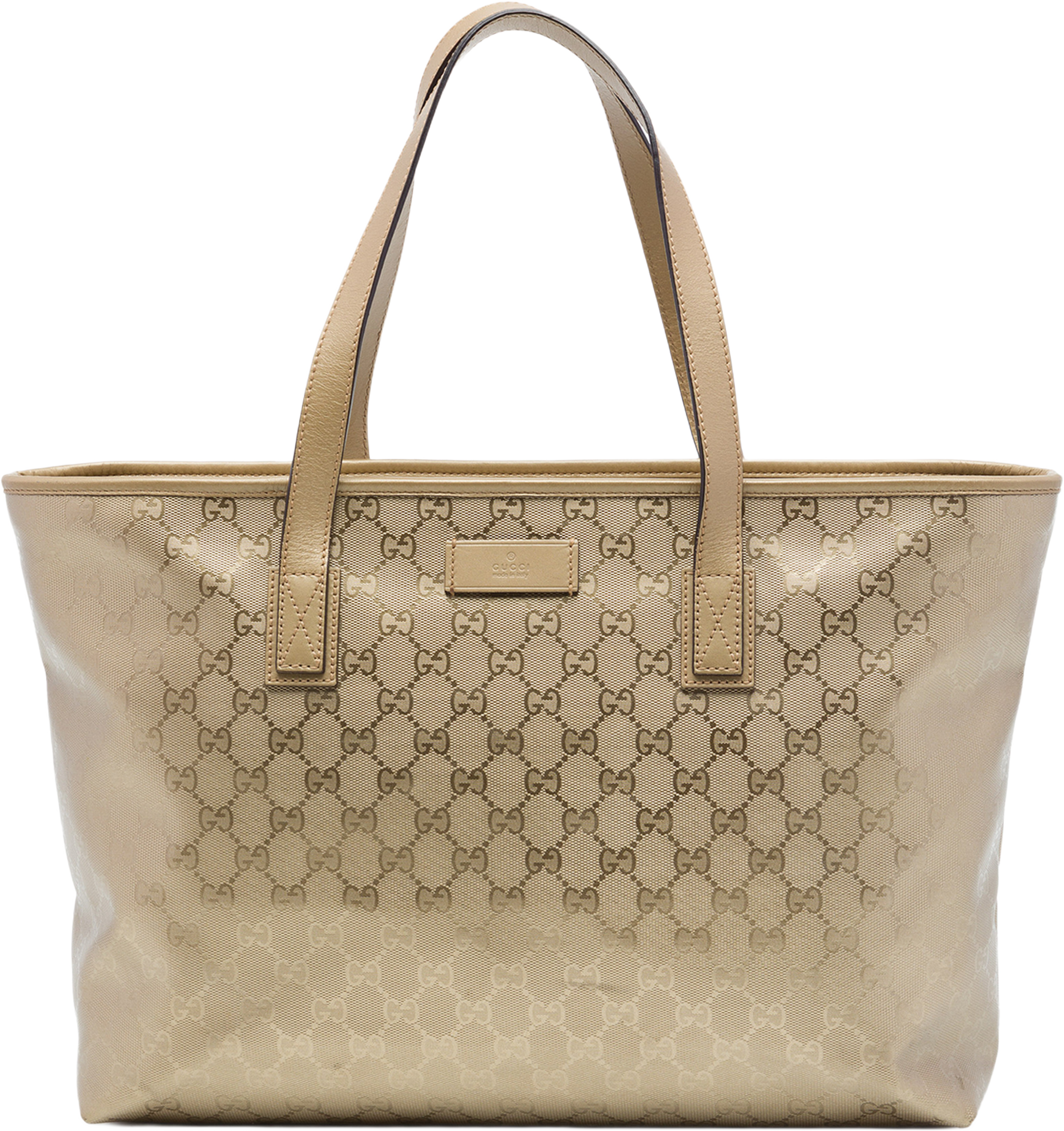 Gucci Medium Gg Imprime Tote, från Luxclusif, i färgen guld. Klicka för att öppna bilden i stort format