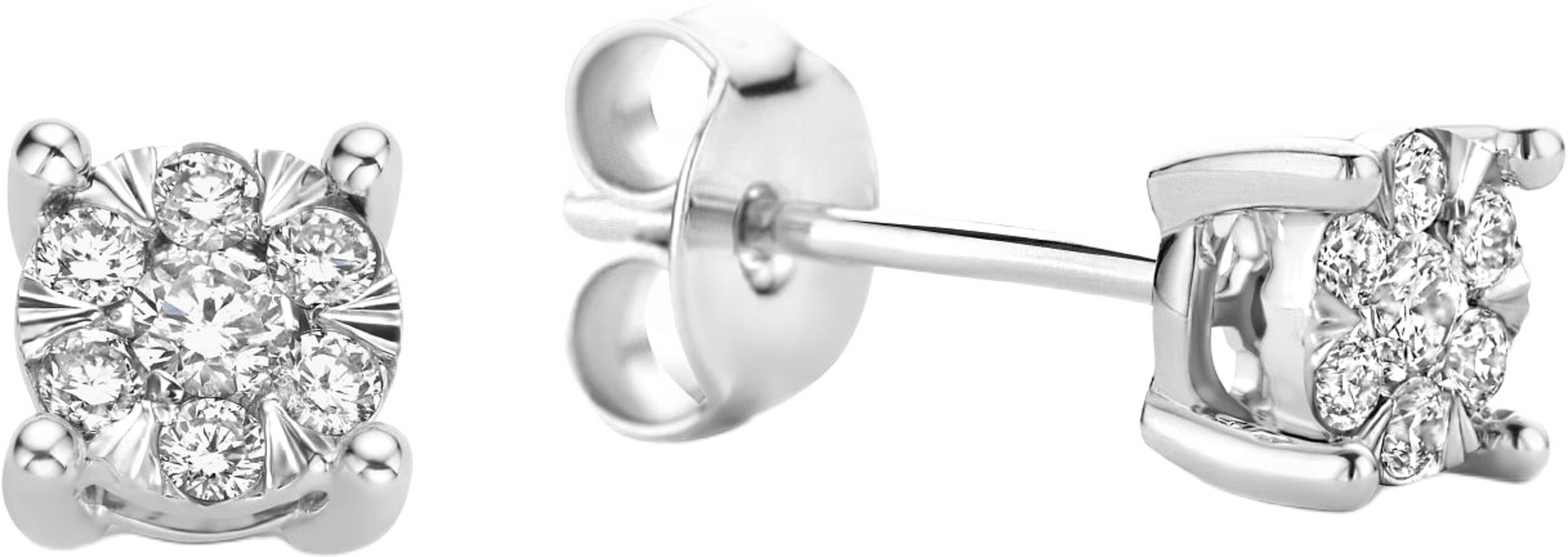 Isabel Bernard De La Paix Dames Oorbellen Goud  - Zilver, från Isabel Bernard, i färgen vitt guld. Klicka för att öppna bilden i stort format