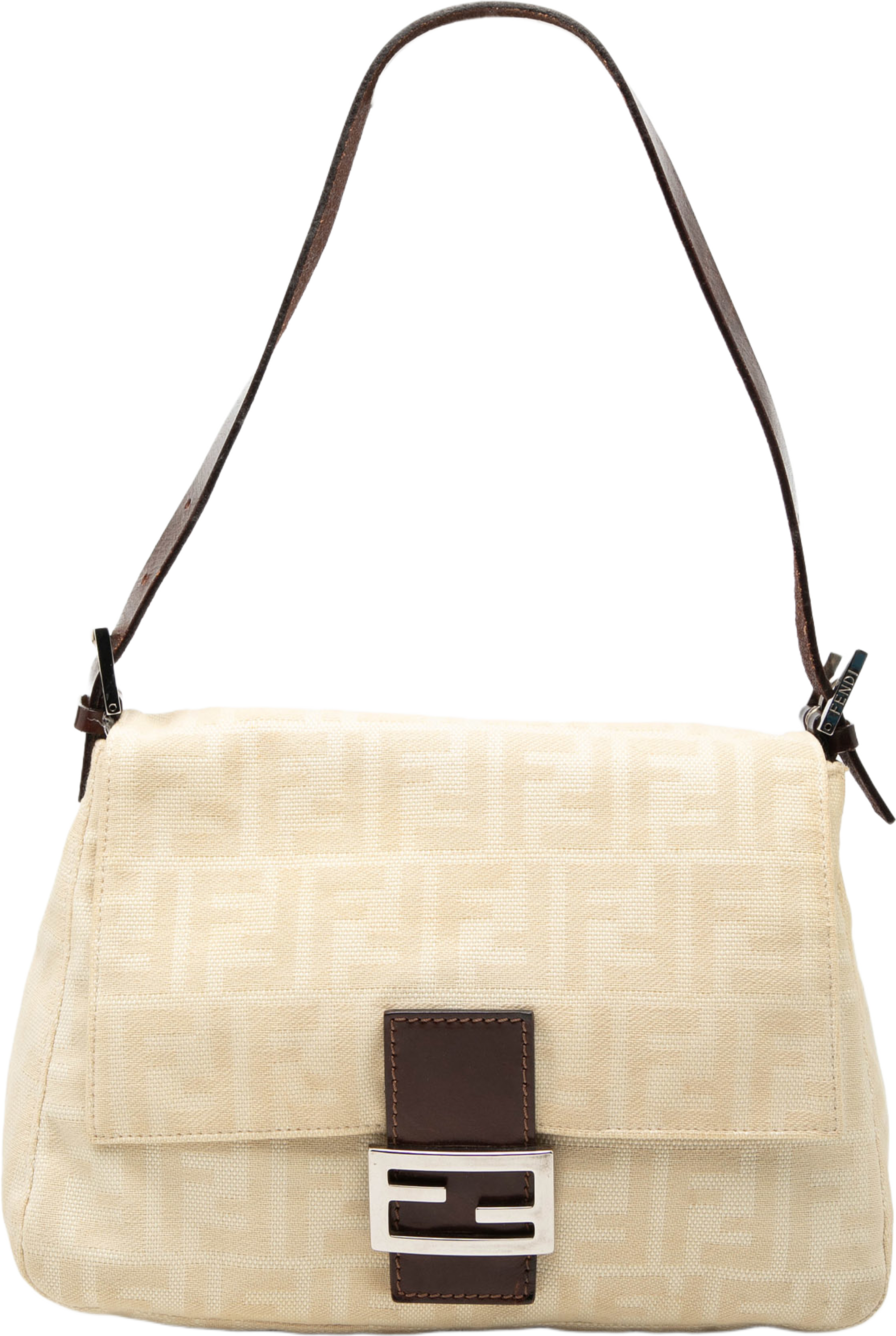 Fendi Zucca Canvas Mamma Forever, från Luxclusif, i färgen light beige. Klicka för att öppna bilden i stort format