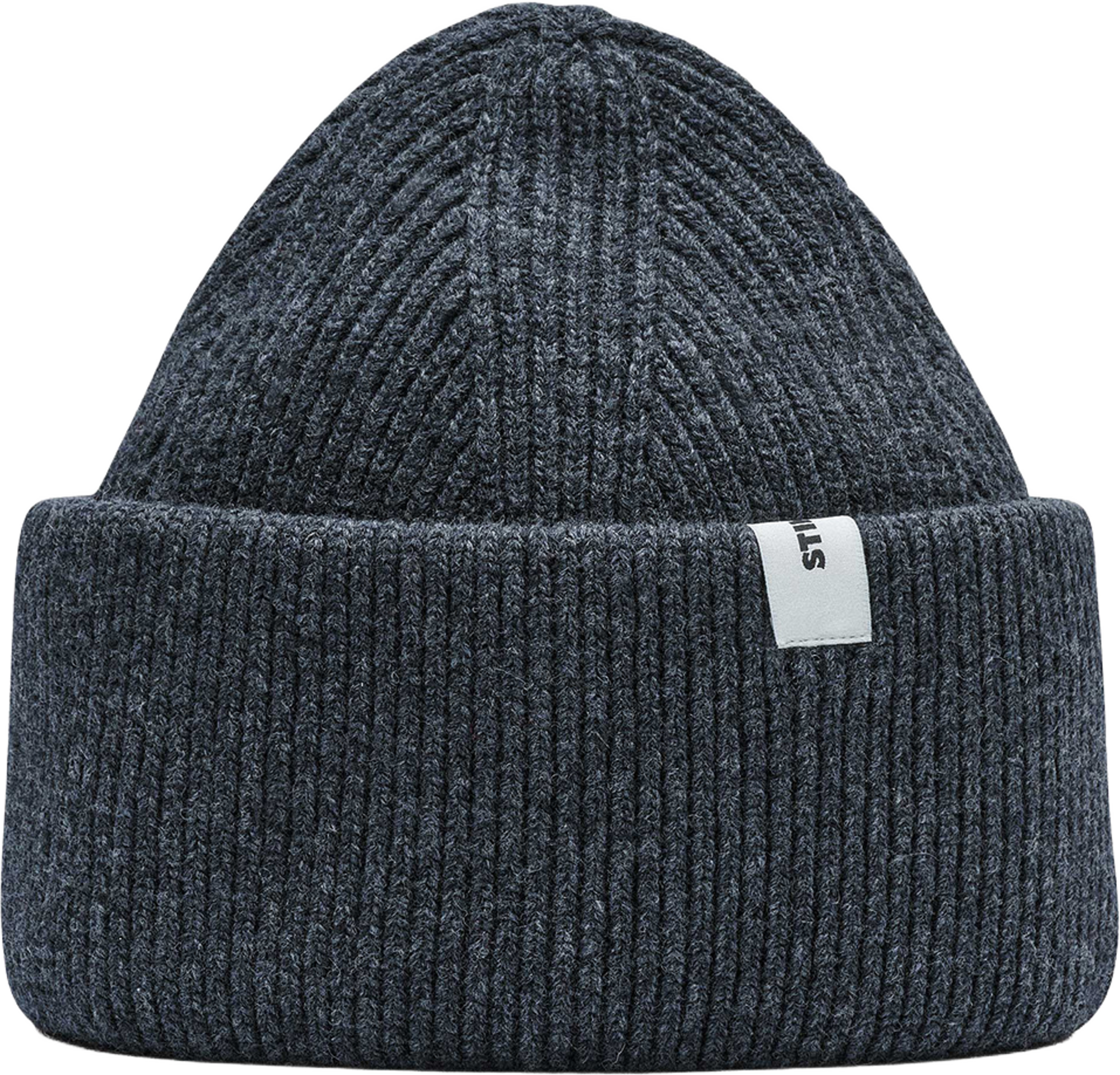 Beanie 01 Merino Chunky Fit, från Stiksen, i färgen dark grey. Klicka för att öppna bilden i stort format