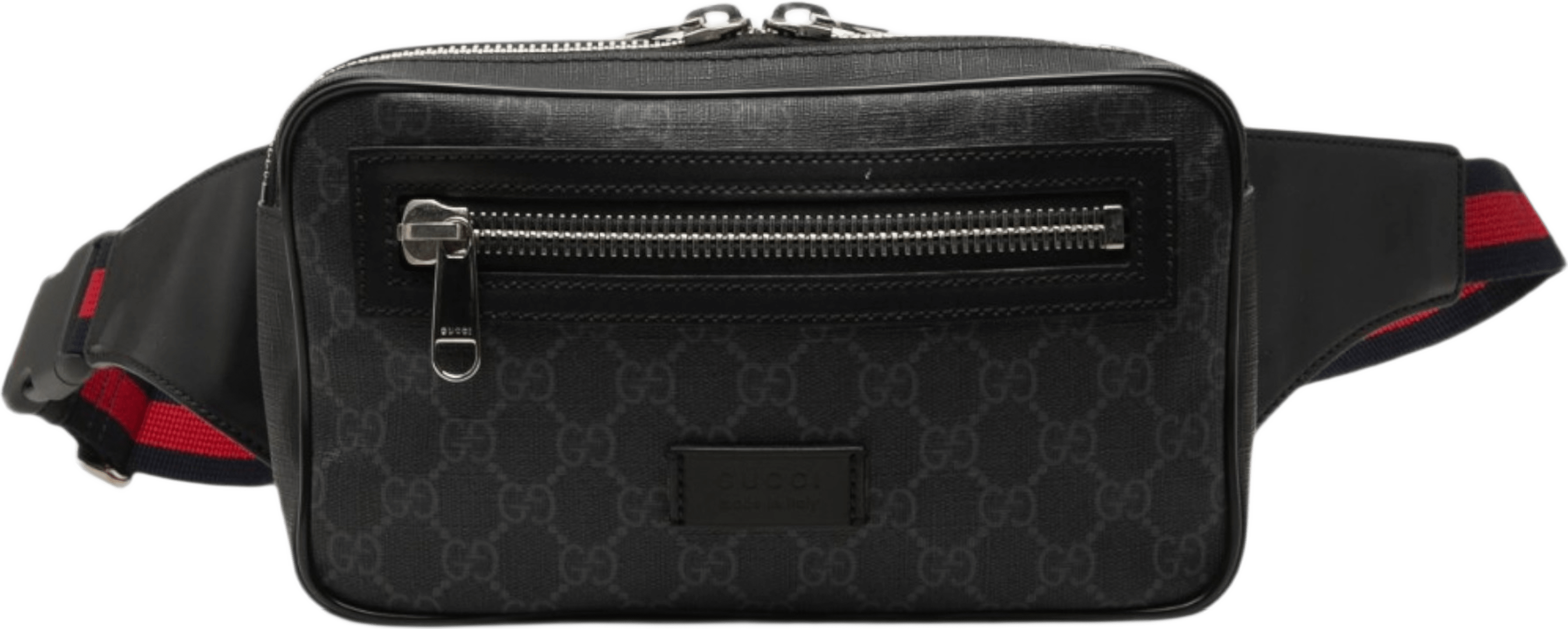 Gucci Gg Supreme Web Belt Bag, från Luxclusif, i färgen svart. Klicka för att öppna bilden i stort format