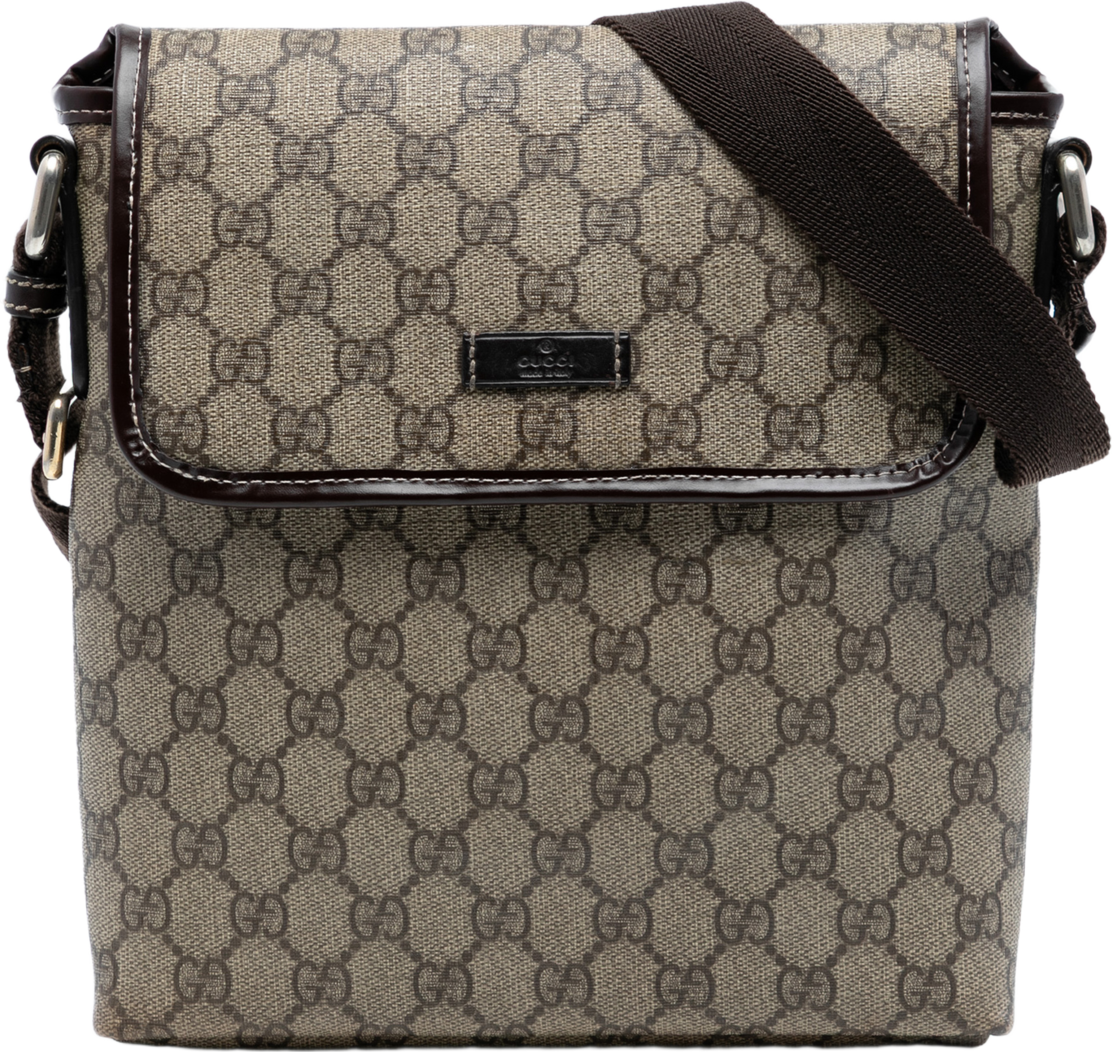 Gucci Gg Supreme Crossbody, från Luxclusif, i färgen beige. Klicka för att öppna bilden i stort format