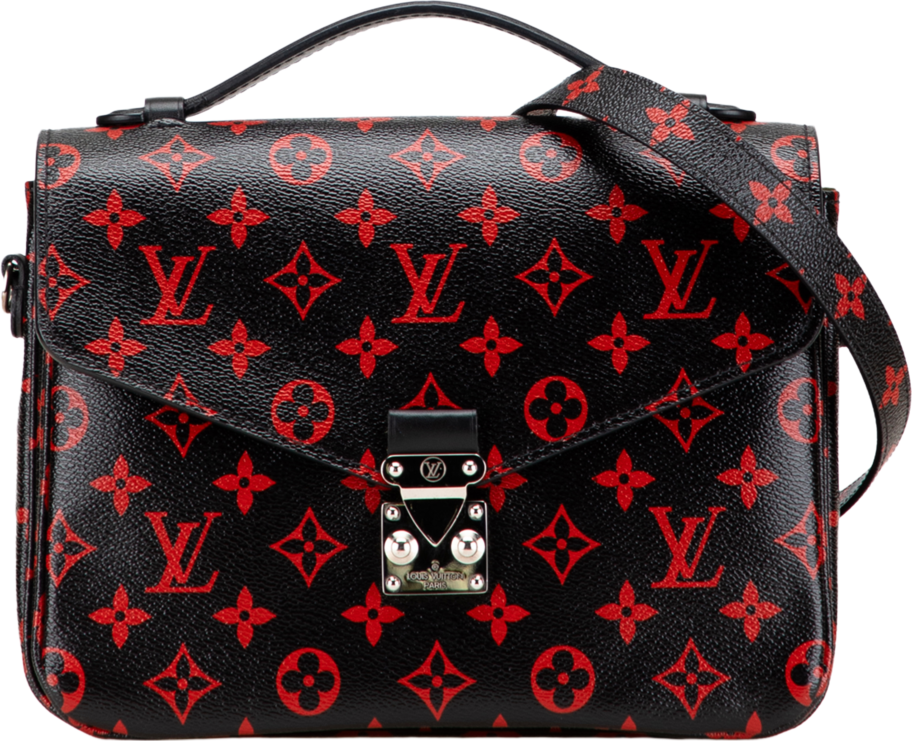 Louis Vuitton Monogram Infrarouge Pochette Metis, från Luxclusif, i färgen black. Klicka för att öppna bilden i stort format