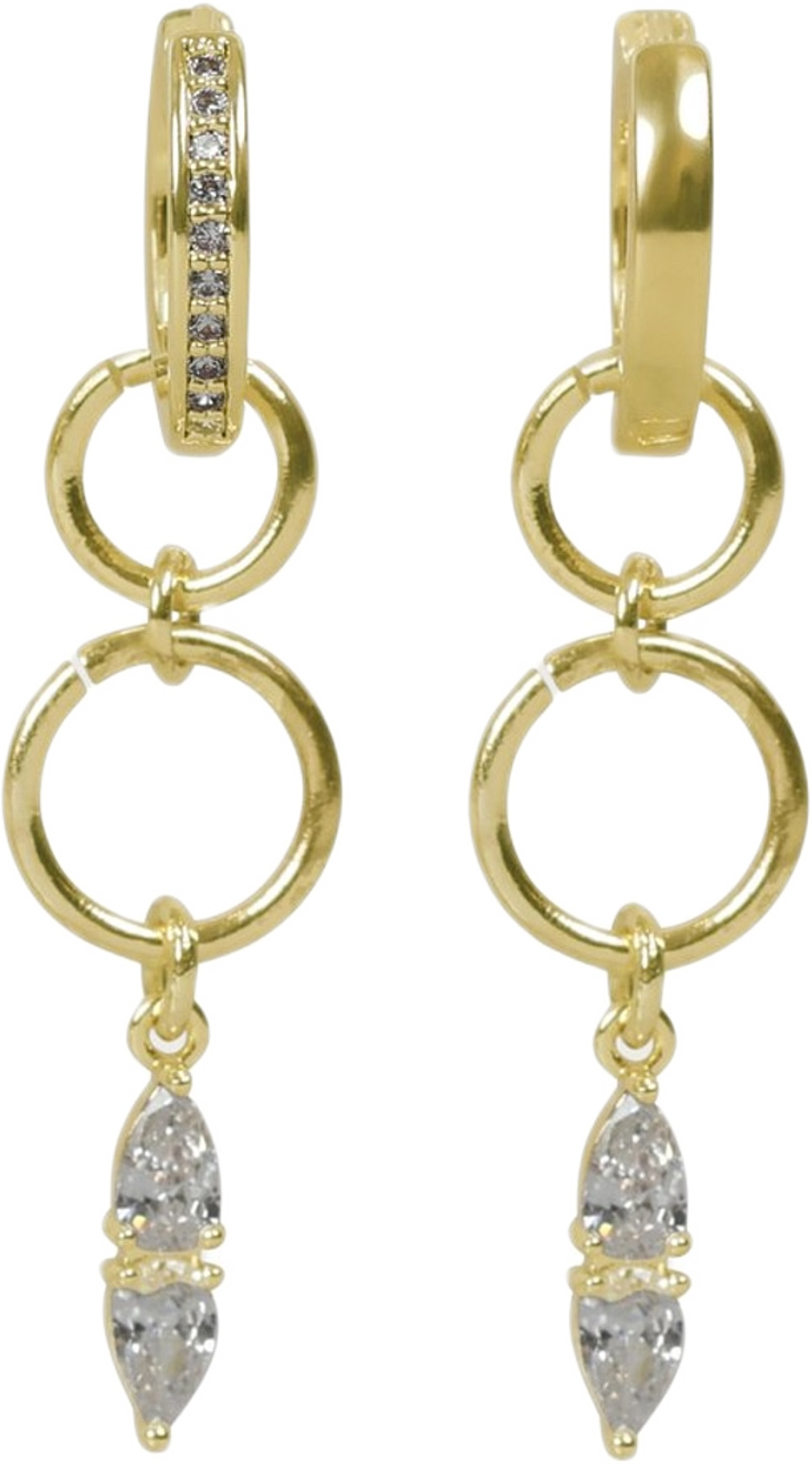 Largo Triple Crystal Ear, från SNÖ of Sweden, i färgen g/clear. Klicka för att öppna bilden i stort format