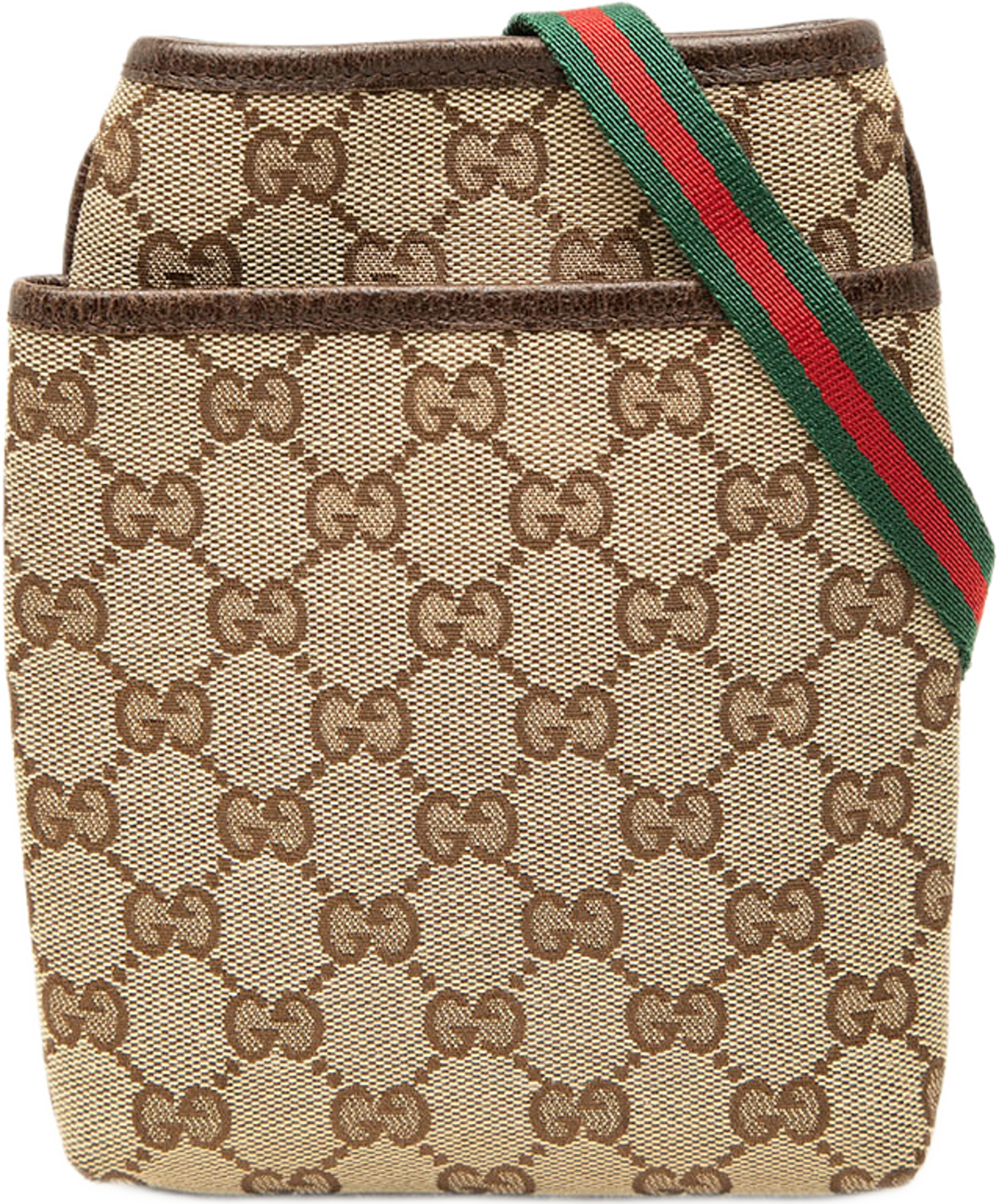 Gucci Gg Canvas Web Crossbody, från Luxclusif, i färgen beige. Klicka för att öppna bilden i stort format