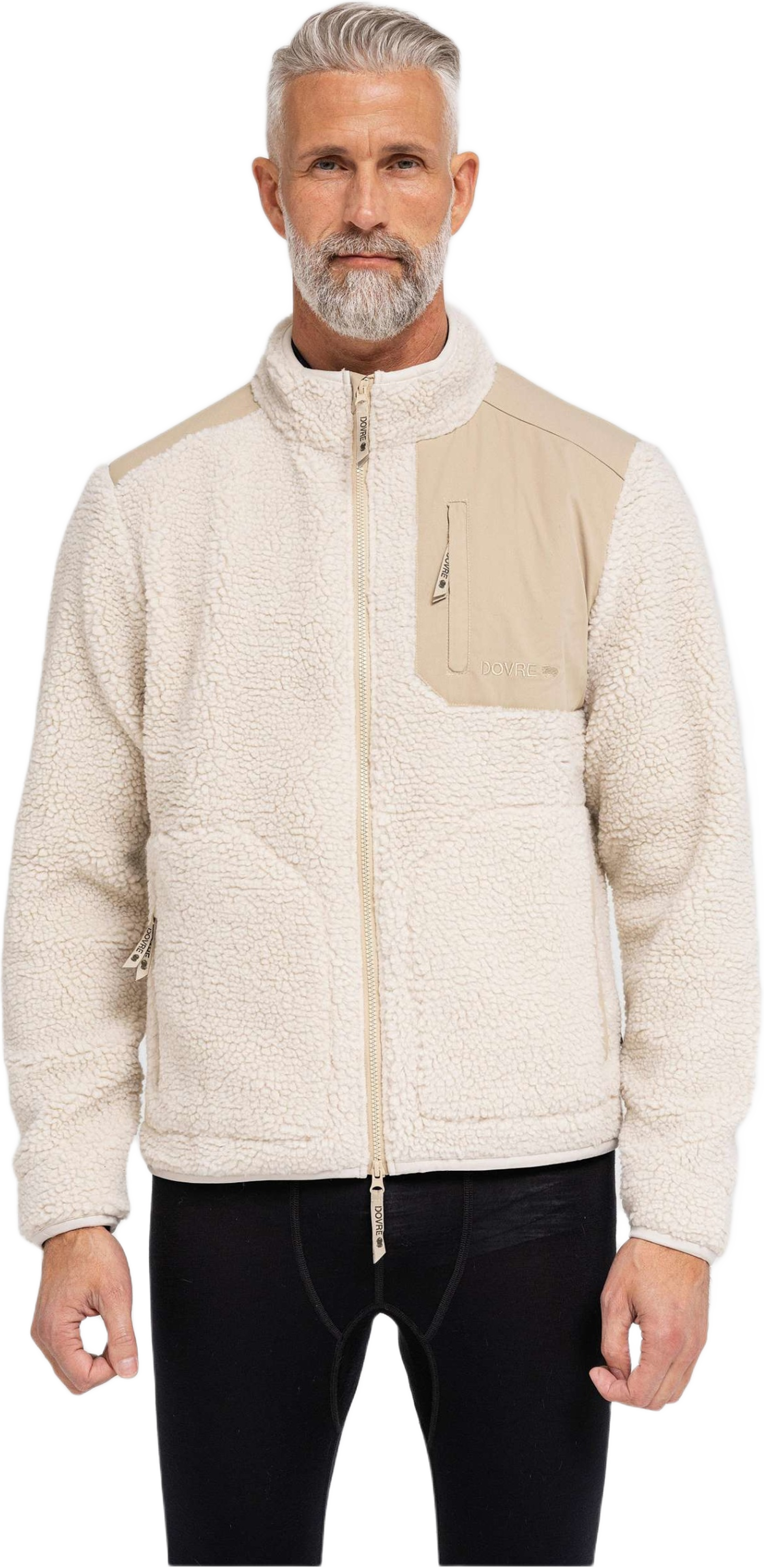 Teddy Fleece Polyester Beige