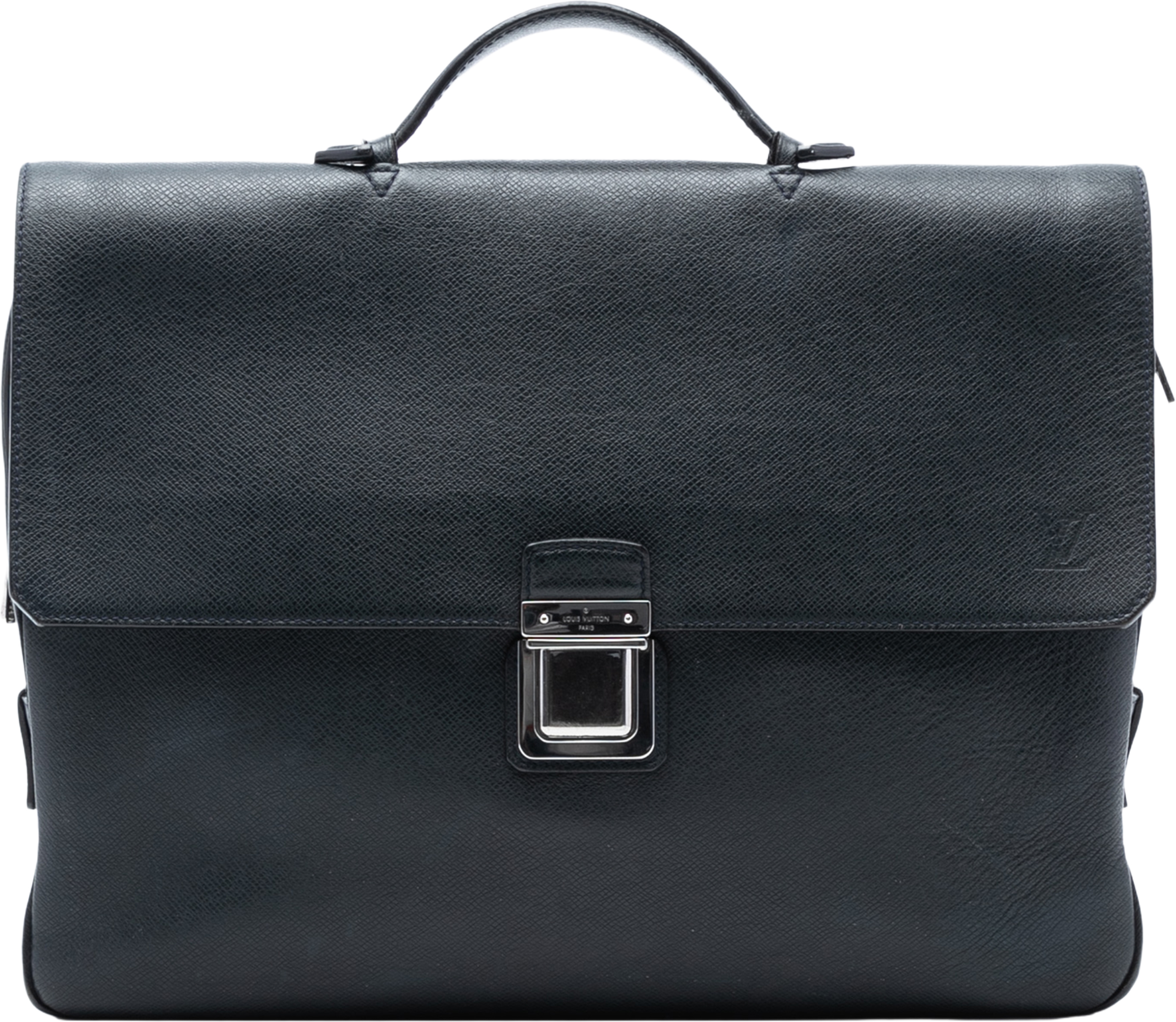 Louis Vuitton Taiga Vassili Pm, från Luxclusif, i färgen navy. Klicka för att öppna bilden i stort format