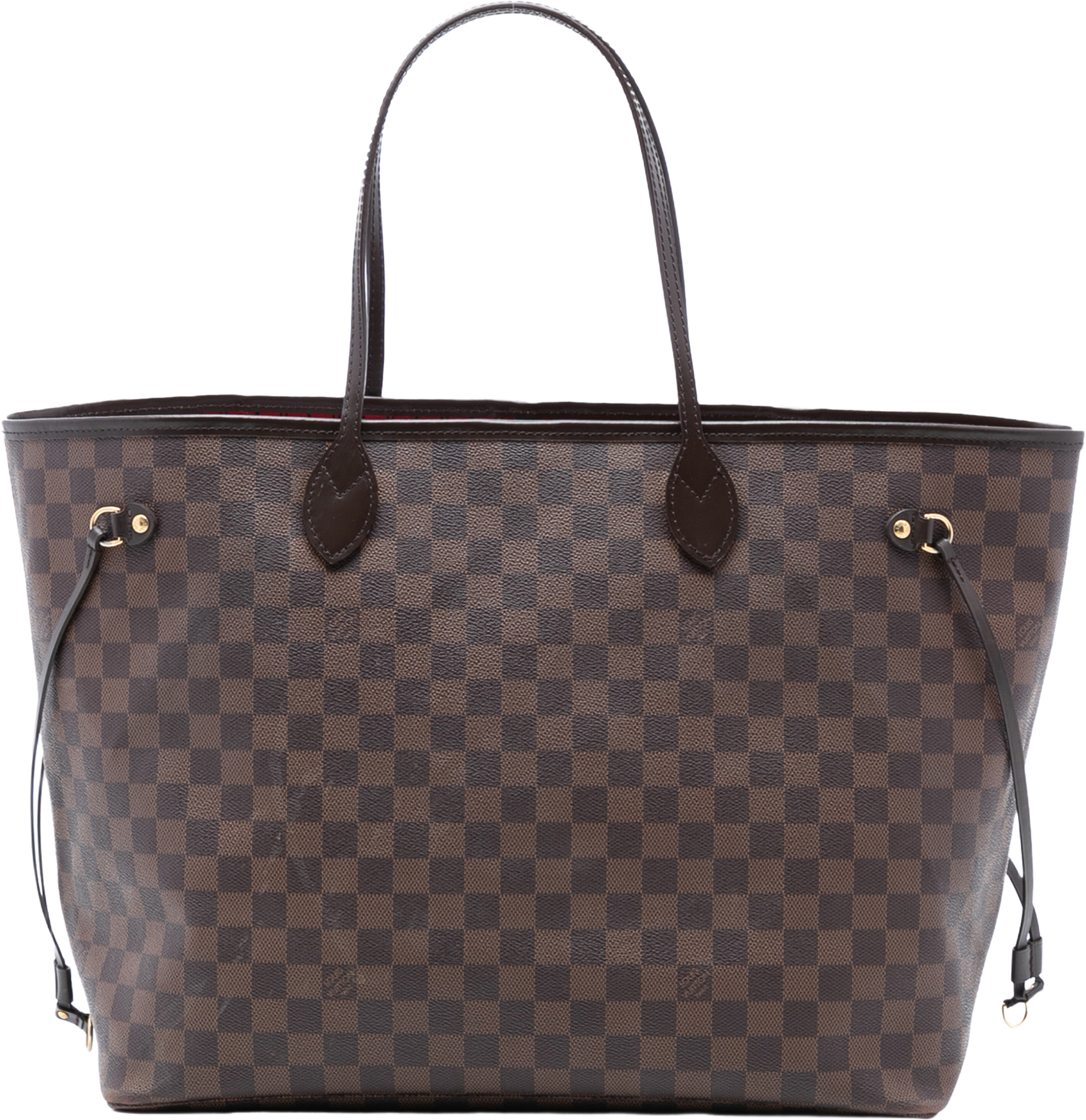 Louis Vuitton Damier Ebene Neverfull Gm, från Luxclusif, i färgen brown. Klicka för att öppna bilden i stort format