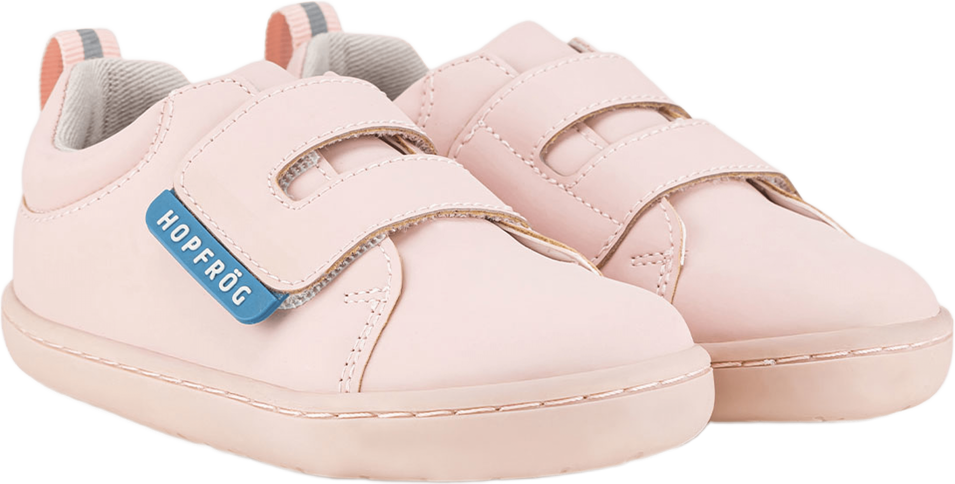 Hopfrög Smart Walker Casual Barefoot, från Minimoca, i färgen pink. Klicka för att öppna bilden i stort format