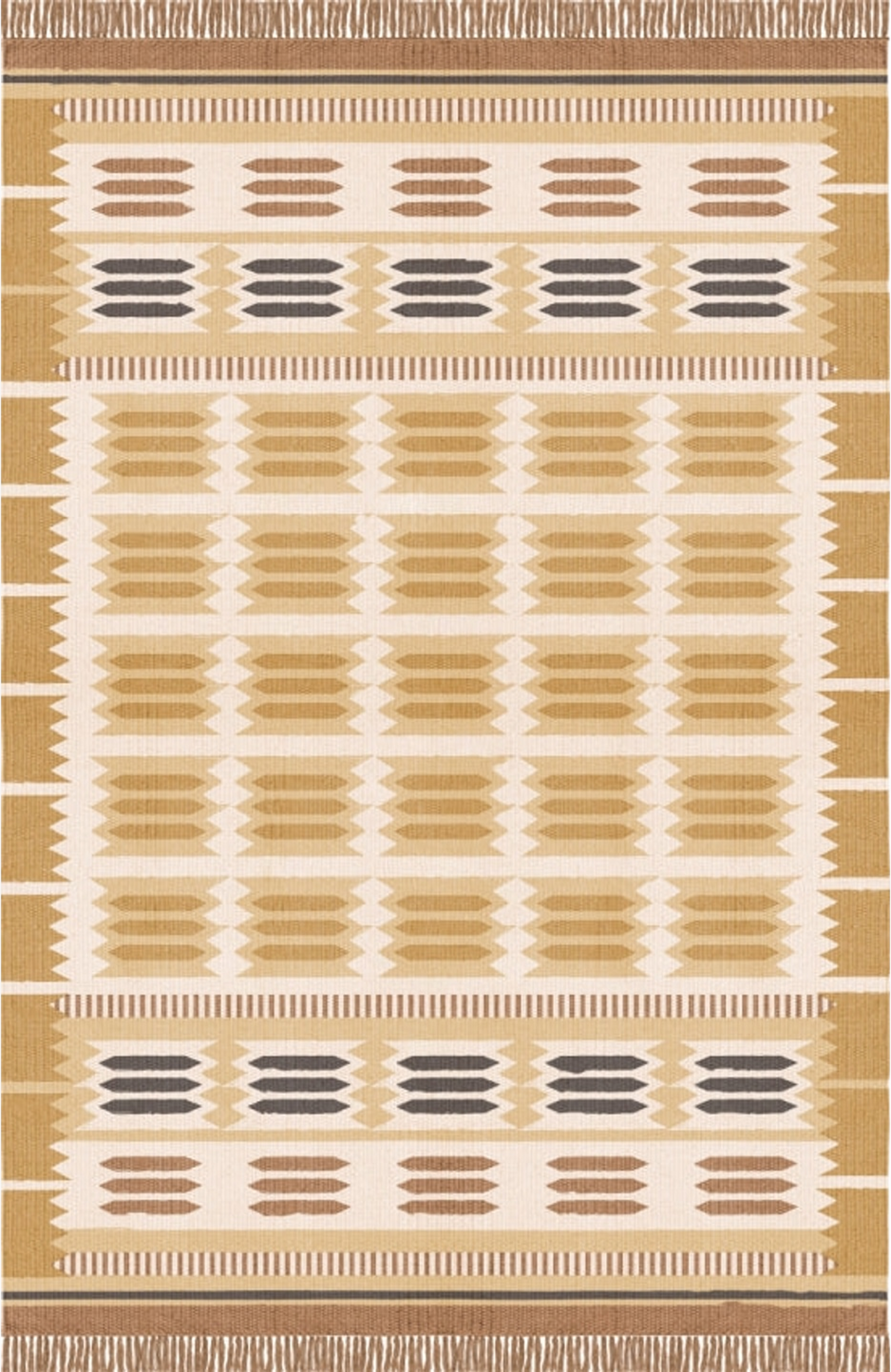 Röllakan Ullmatta 250x350 cm, från Layered, i färgen gul. Klicka för att öppna bilden i stort format