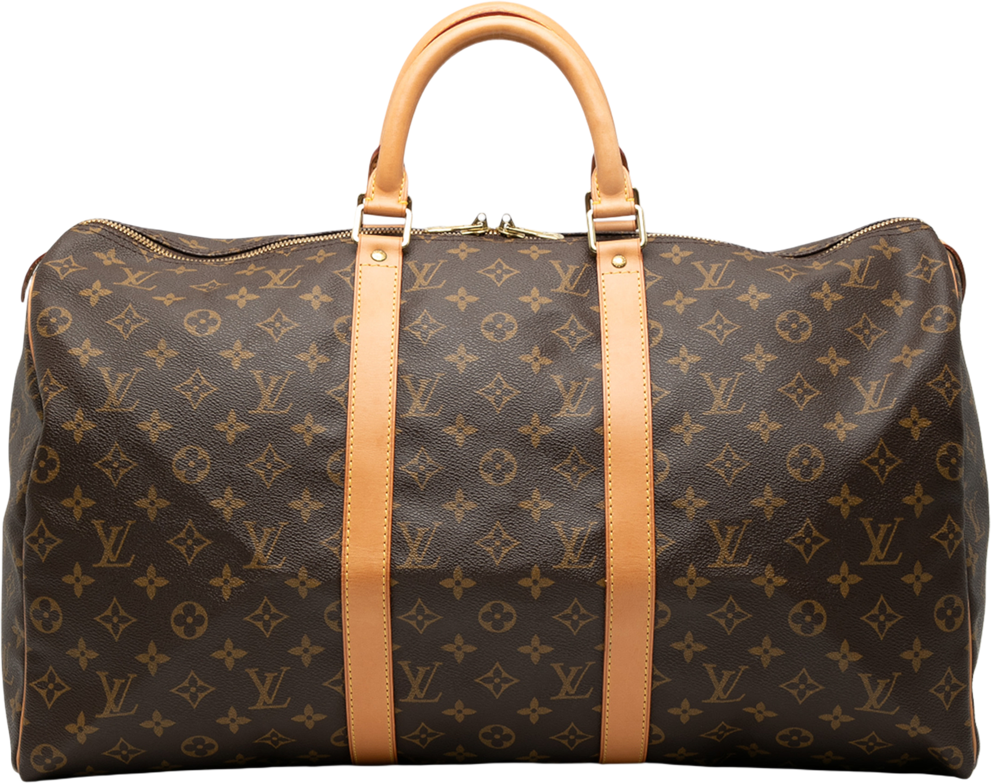 Louis Vuitton Monogram Keepall 50, från Luxclusif, i färgen brown. Klicka för att öppna bilden i stort format