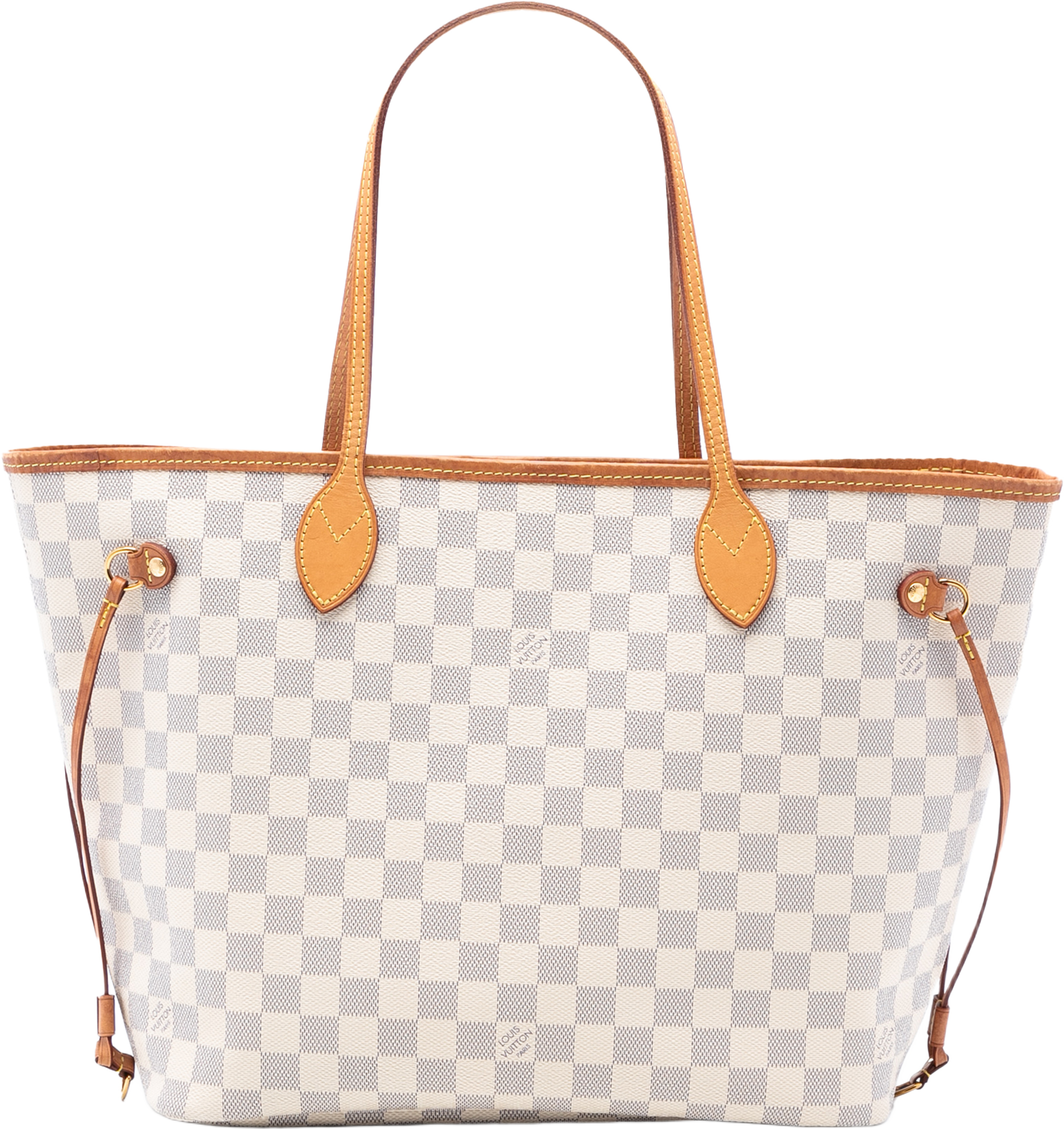 Louis Vuitton Damier Azur Neverfull Mm, från Luxclusif, i färgen white. Klicka för att öppna bilden i stort format