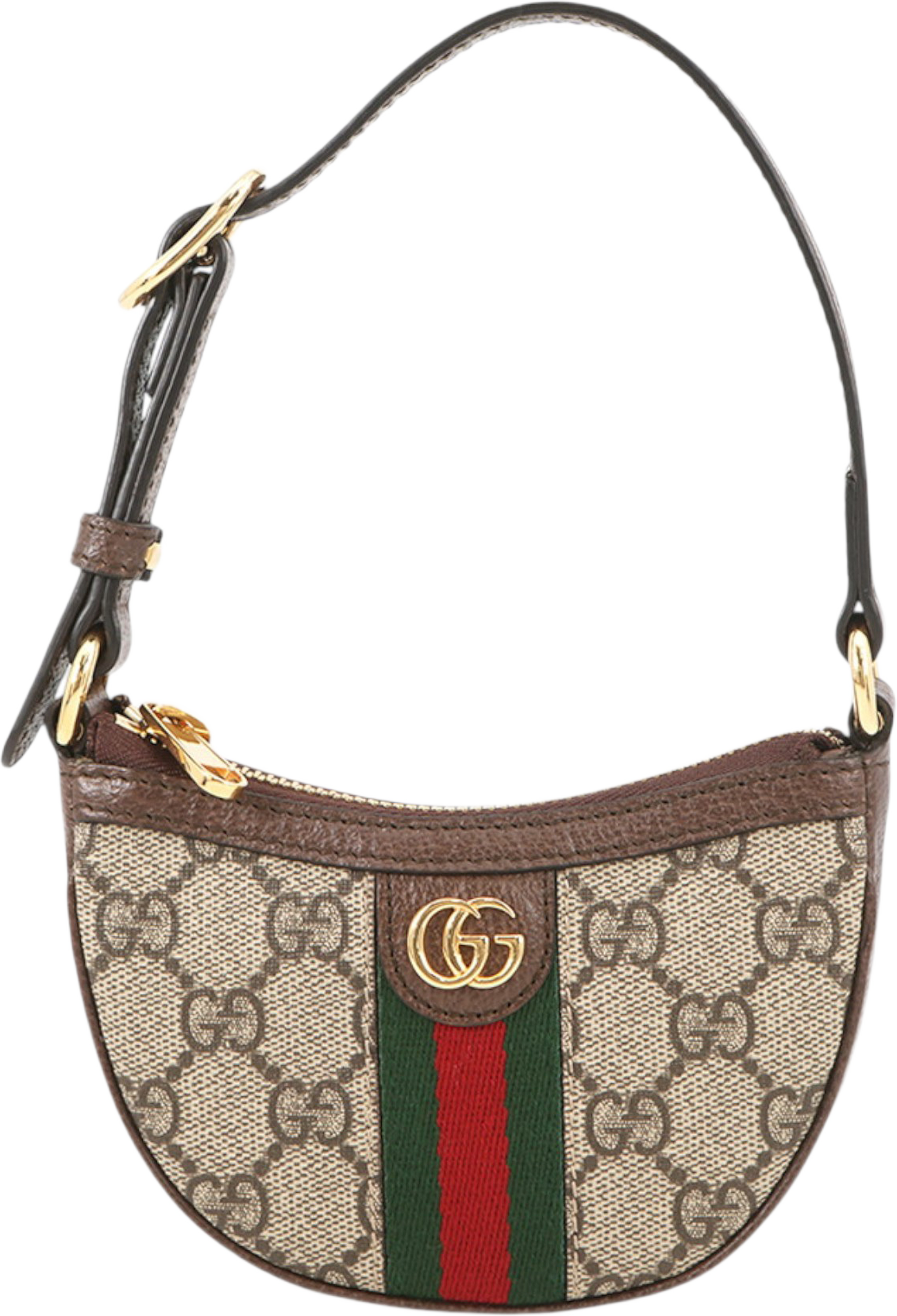 Gucci Mini Gg Supreme Web Ophidia Handbag, från Luxclusif, i färgen beige. Klicka för att öppna bilden i stort format
