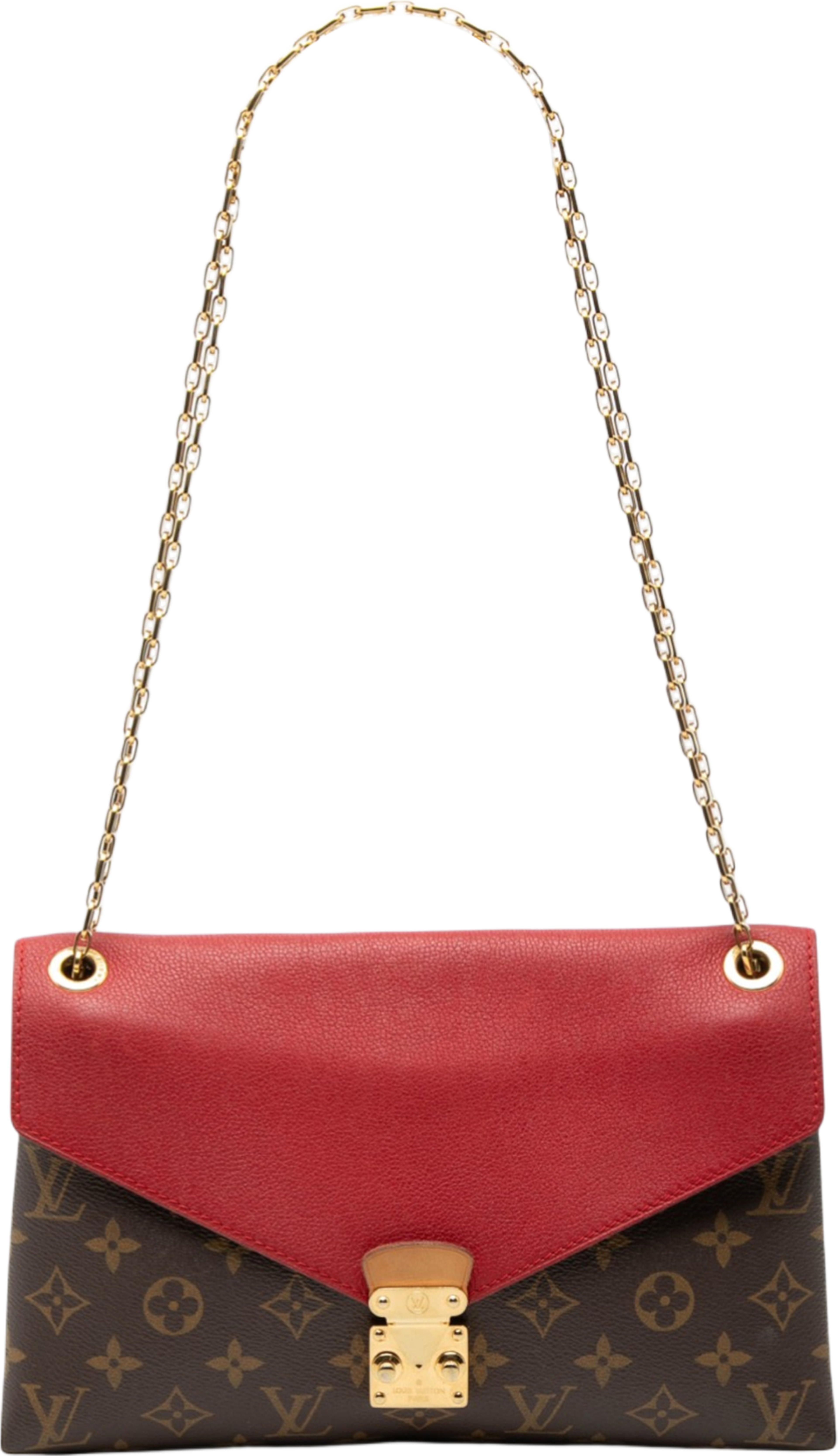 Louis Vuitton Monogram Pallas Chain, från Luxclusif, i färgen brown. Klicka för att öppna bilden i stort format