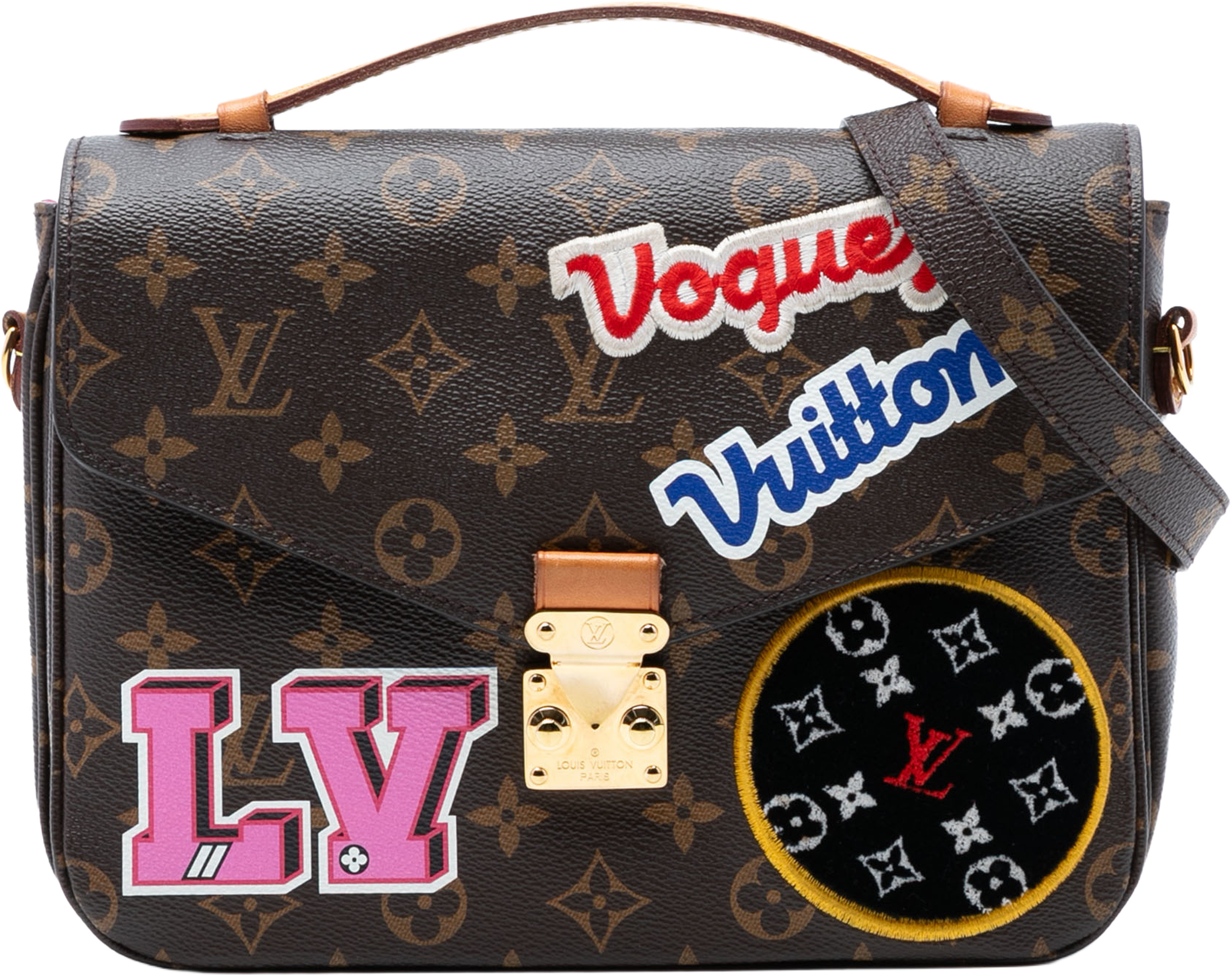 Louis Vuitton Monogram Patches Pochette Metis, från Luxclusif, i färgen brown. Klicka för att öppna bilden i stort format