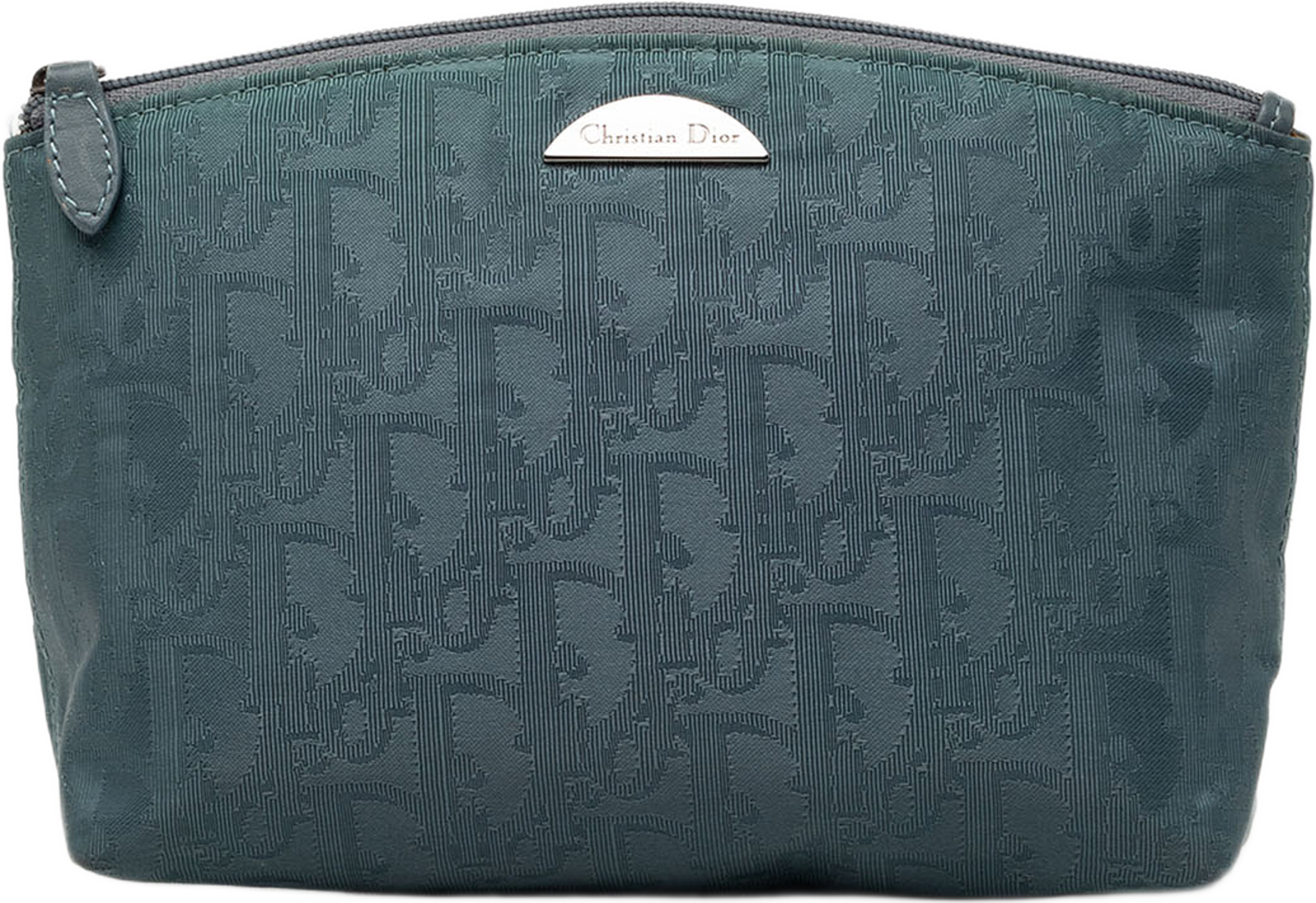 Dior Diorissimo Trotter Canvas Pouch, från Luxclusif, i färgen blå. Klicka för att öppna bilden i stort format