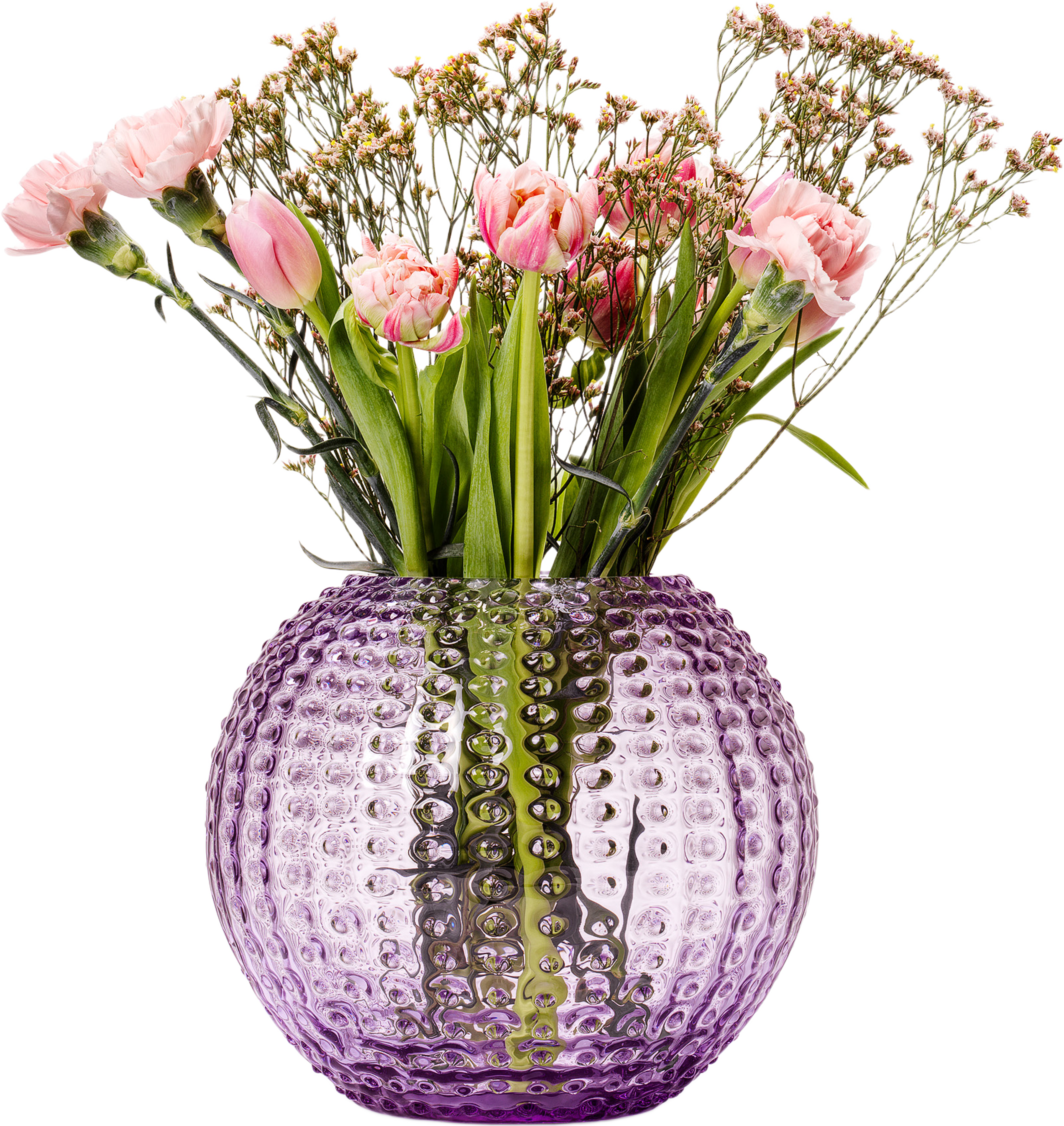 Cara Vase, Large, från In Flore, i färgen light purple. Klicka för att öppna bilden i stort format