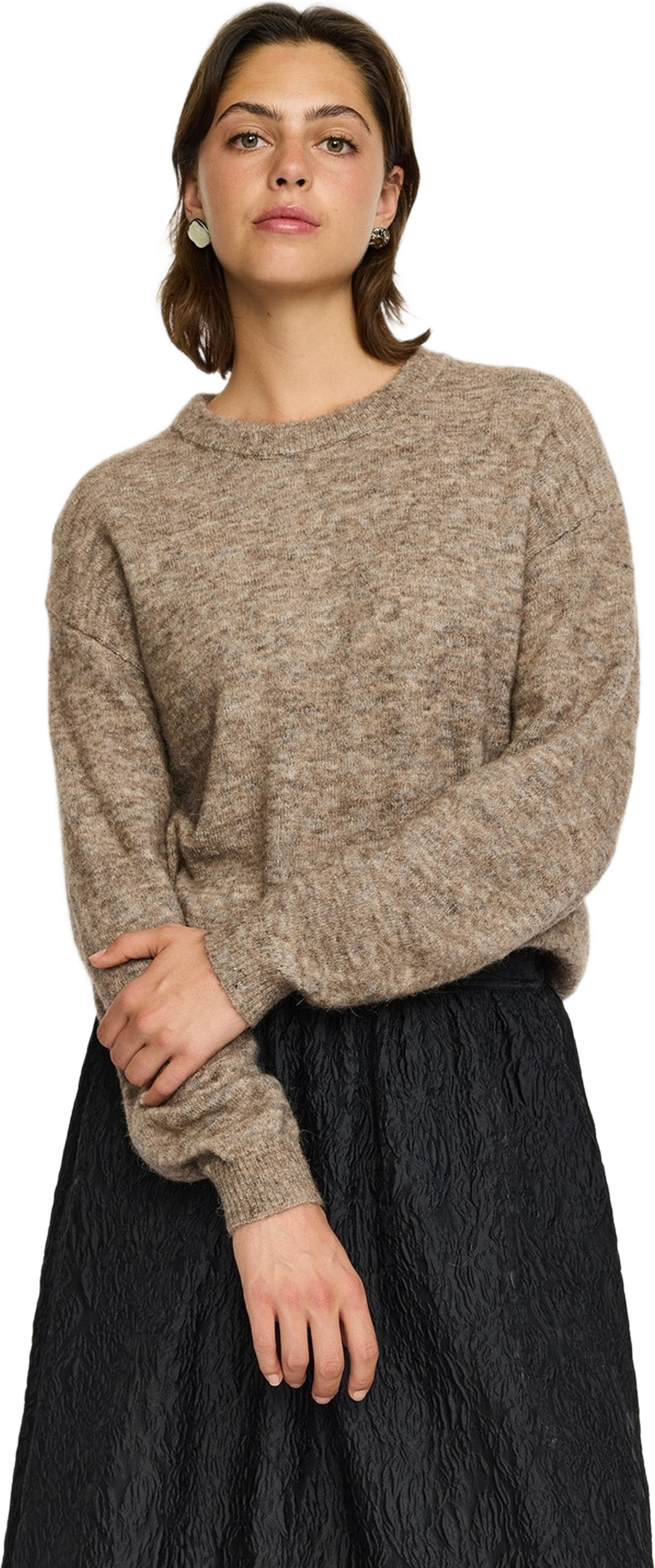 Srallison Knit - Rws - Falcon Melange, från Soft Rebels, i färgen falcon melange. Klicka för att öppna bilden i stort format