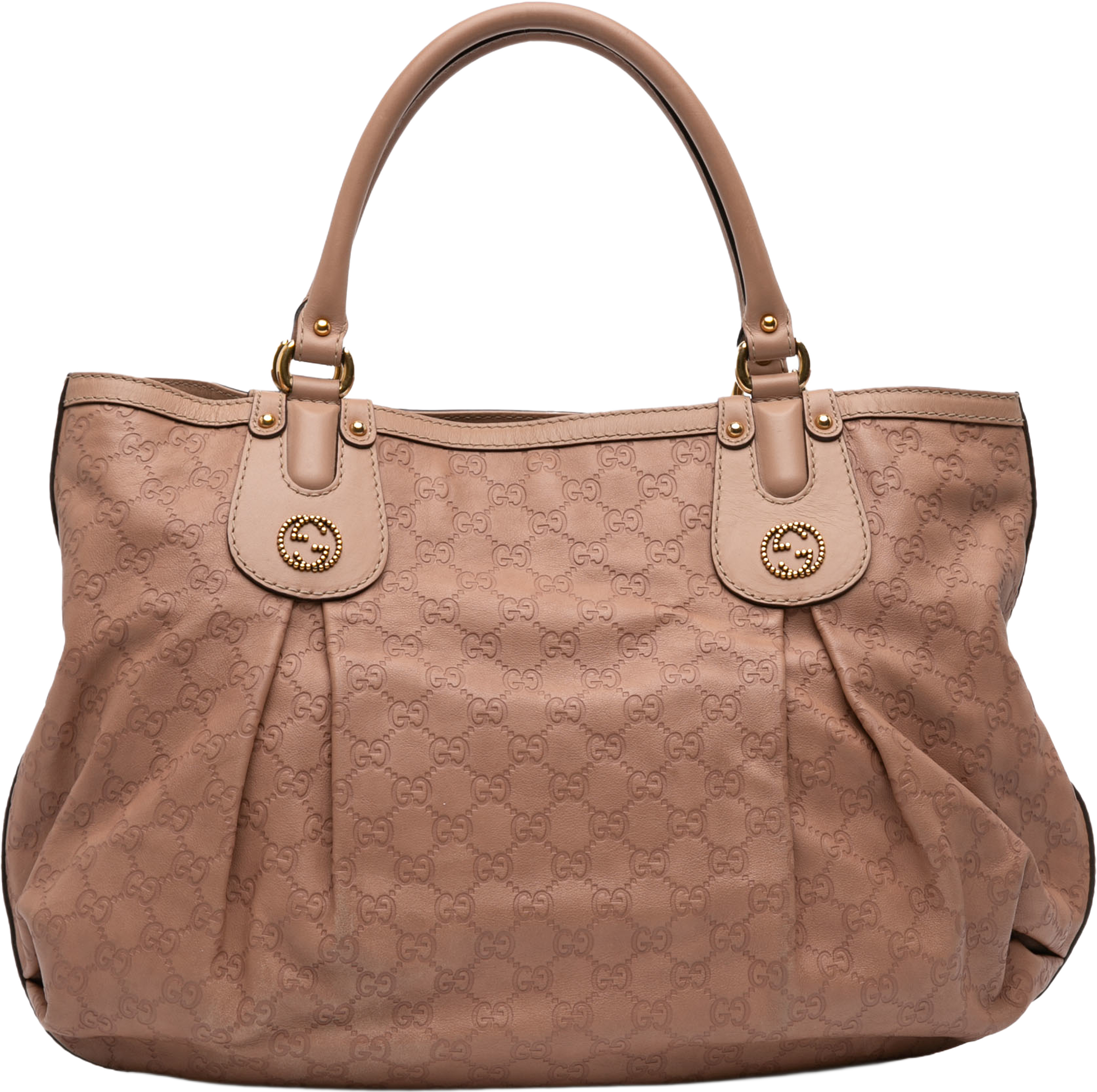 Gucci Large Guccissima Scarlett Tote, från Luxclusif, i färgen pink. Klicka för att öppna bilden i stort format