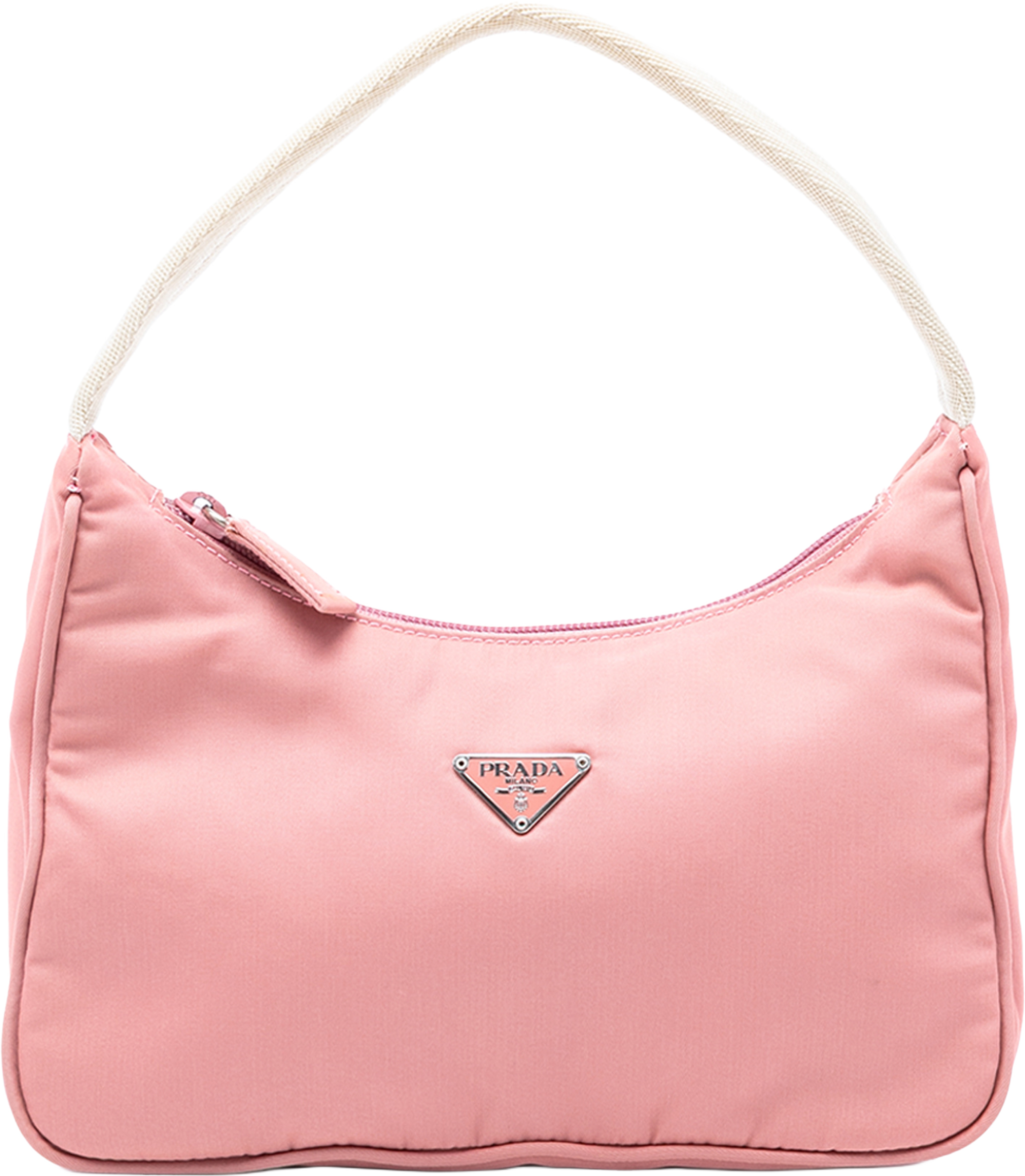 Prada Tessuto Shoulder Bag, från Luxclusif, i färgen blush. Klicka för att öppna bilden i stort format