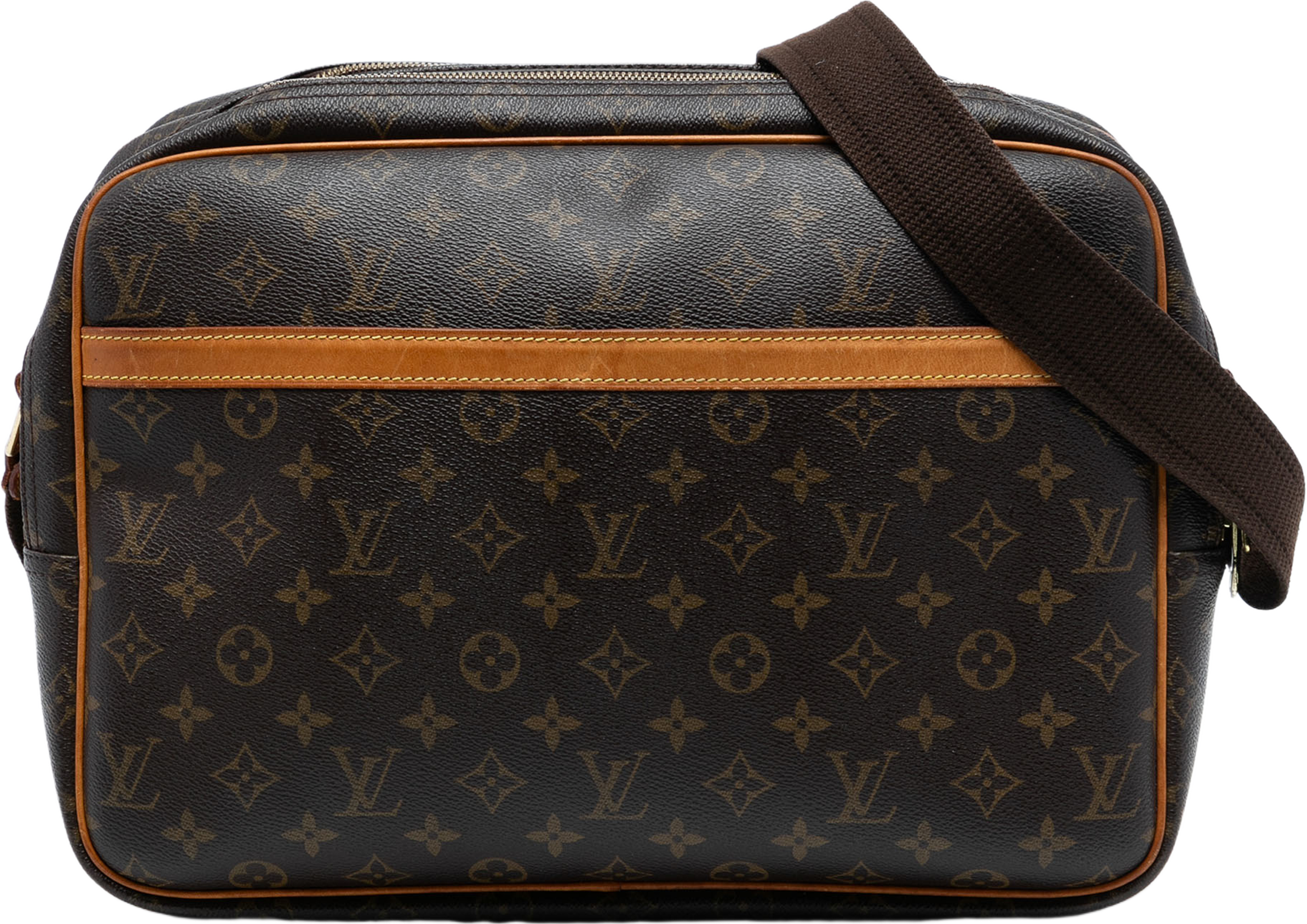 Louis Vuitton Monogram Reporter Gm, från Luxclusif, i färgen brown. Klicka för att öppna bilden i stort format