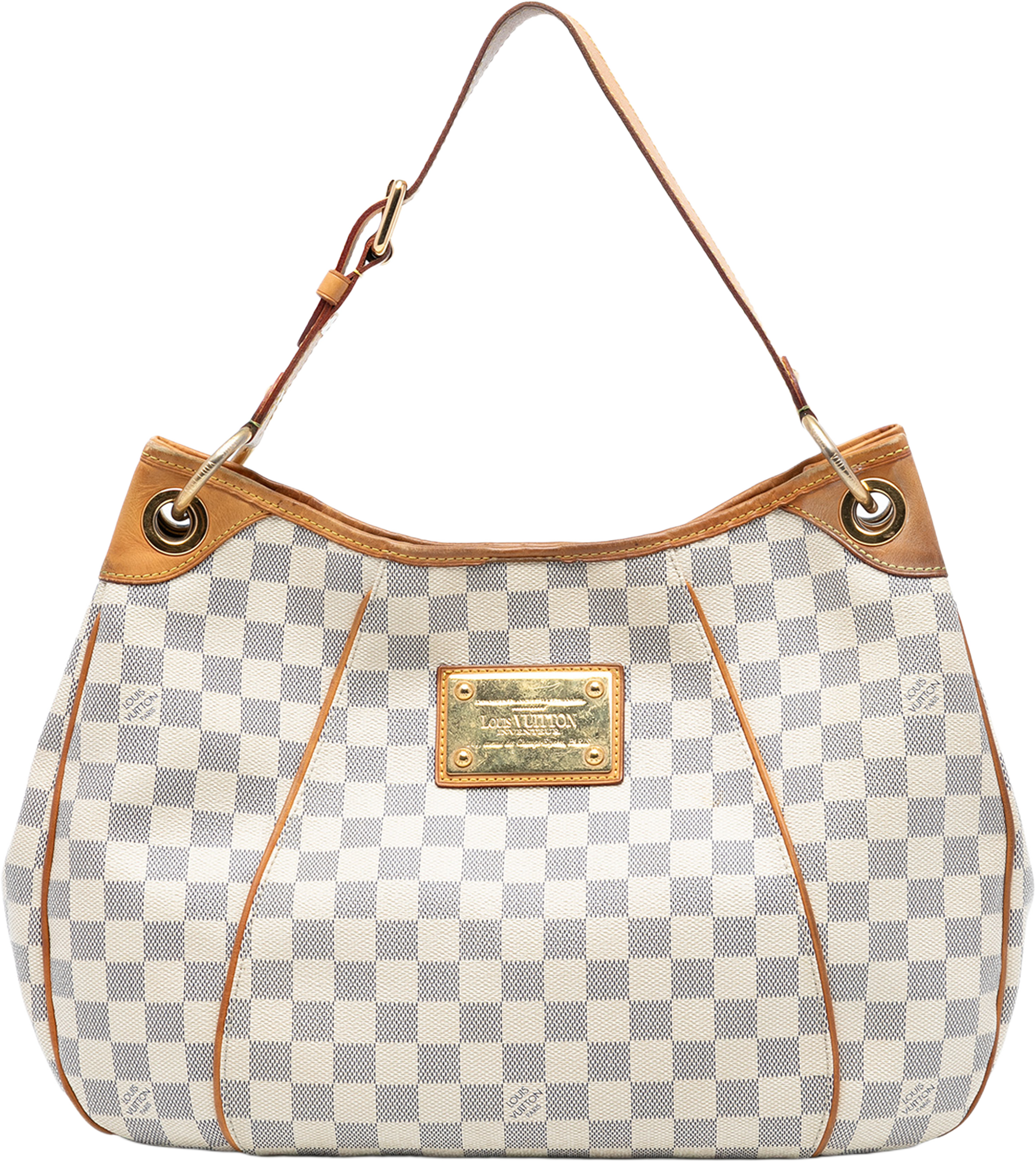 Louis Vuitton Damier Azur Galliera Pm, från Luxclusif, i färgen white. Klicka för att öppna bilden i stort format
