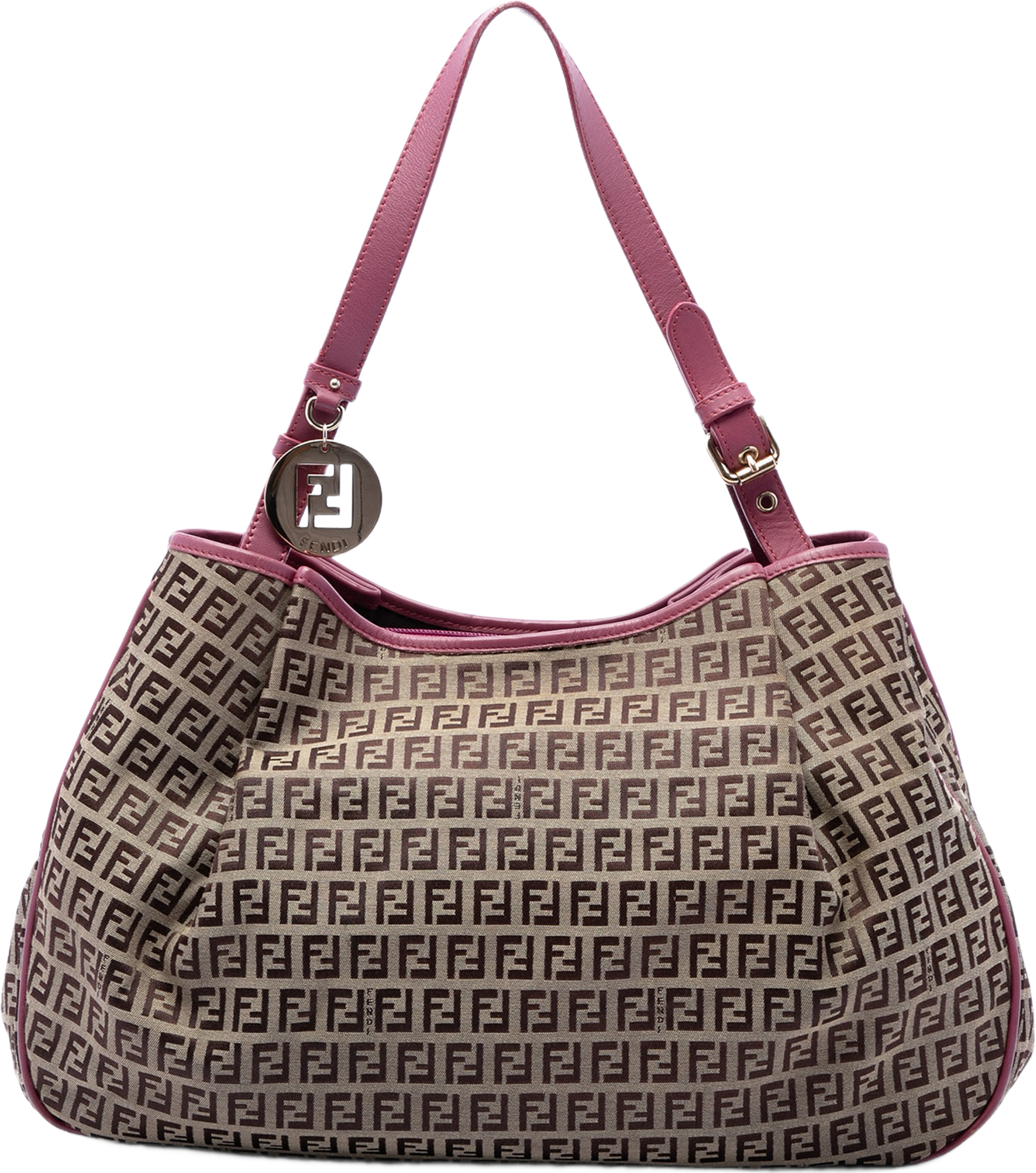 Fendi Zucchino Canvas Tote, från Luxclusif, i färgen beige. Klicka för att öppna bilden i stort format
