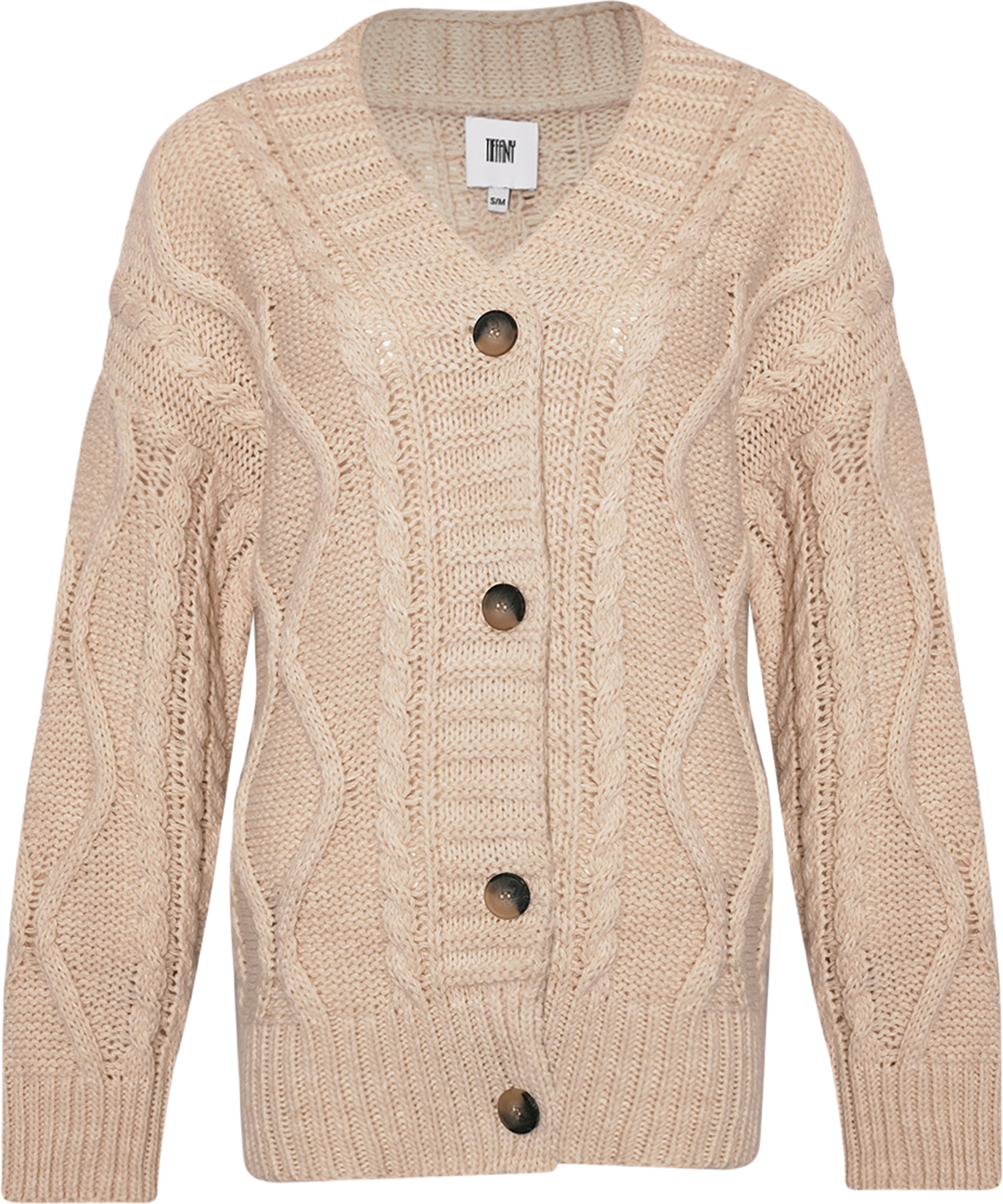 Carla, Long Cardigan Knit - Off White