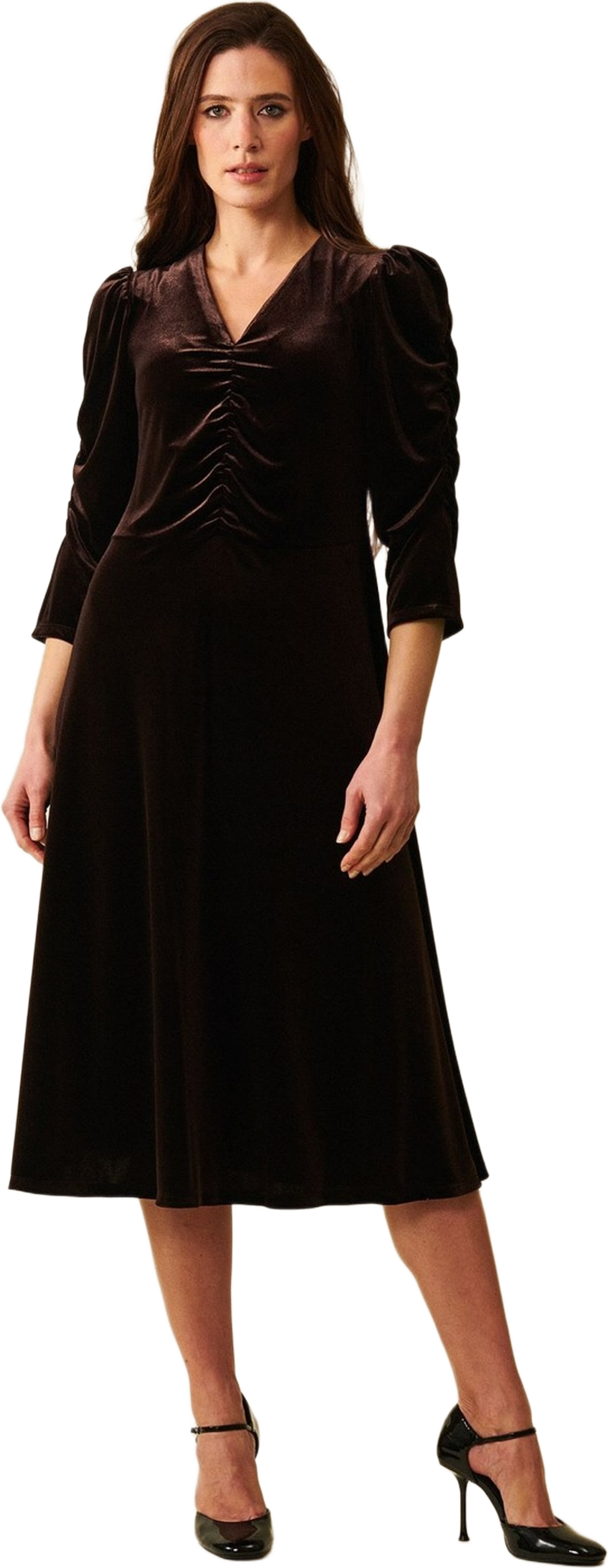 Kali Dress, från Jumperfabriken, i färgen dk brown. Klicka för att öppna bilden i stort format