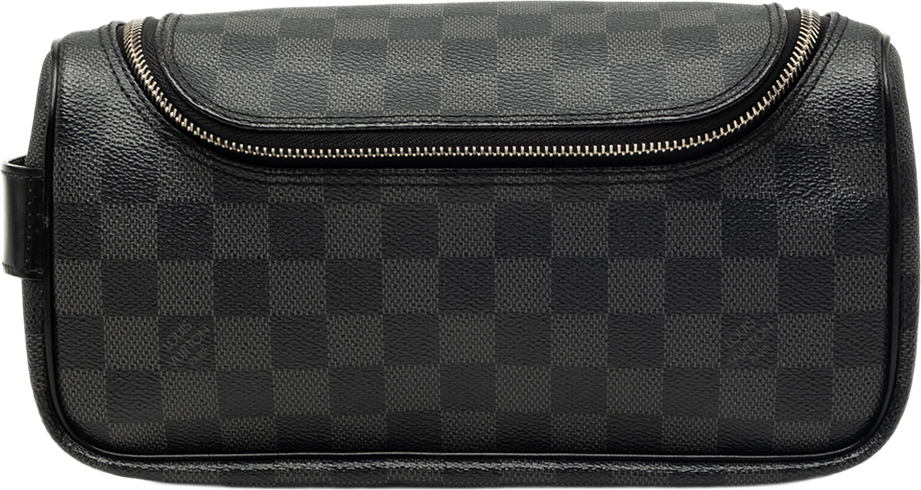 Louis Vuitton Damier Graphite Toiletry Pouch, från Luxclusif, i färgen svart. Klicka för att öppna bilden i stort format