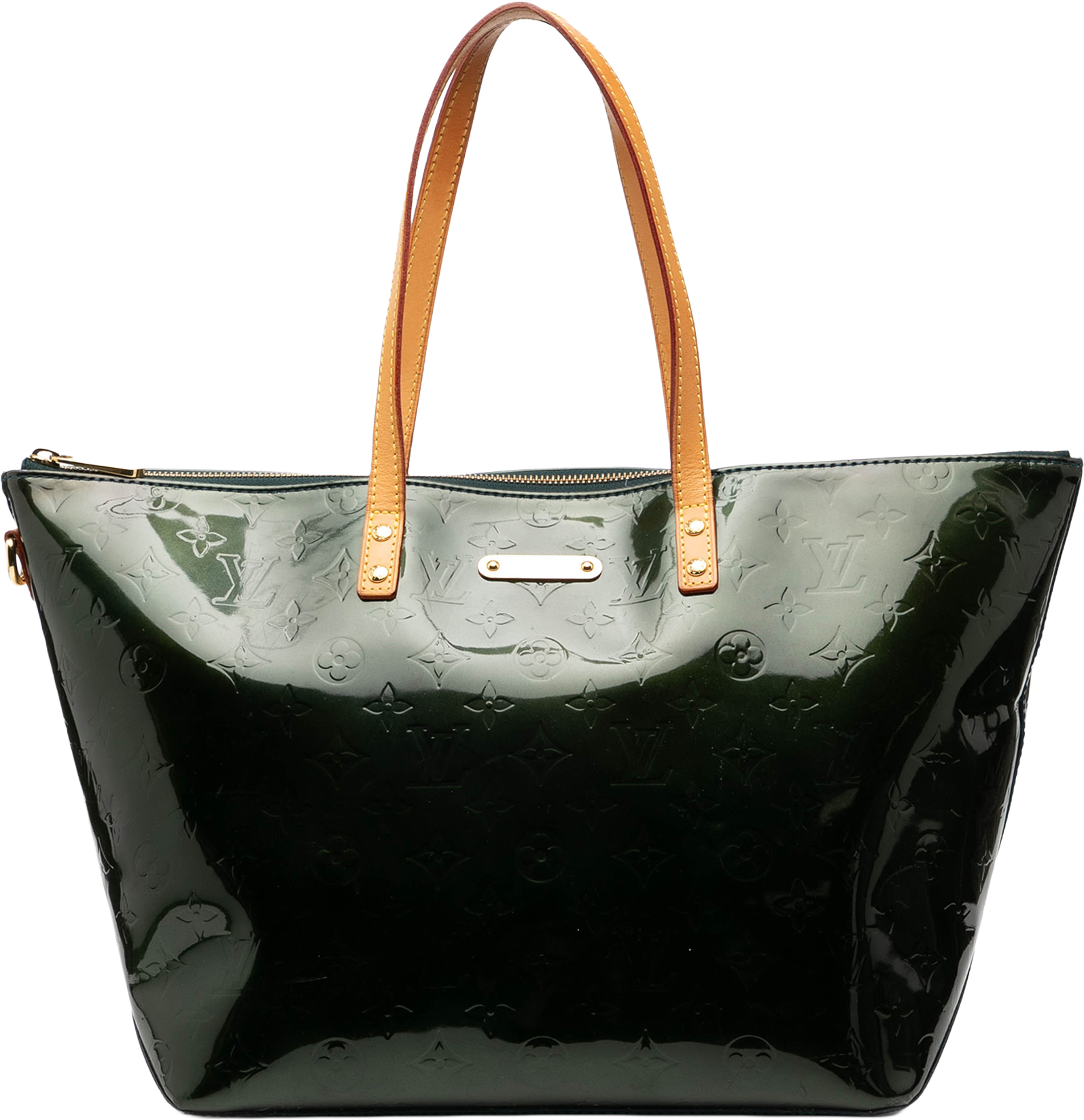 Louis Vuitton Monogram Vernis Bellevue Gm, från Luxclusif, i färgen dark green. Klicka för att öppna bilden i stort format