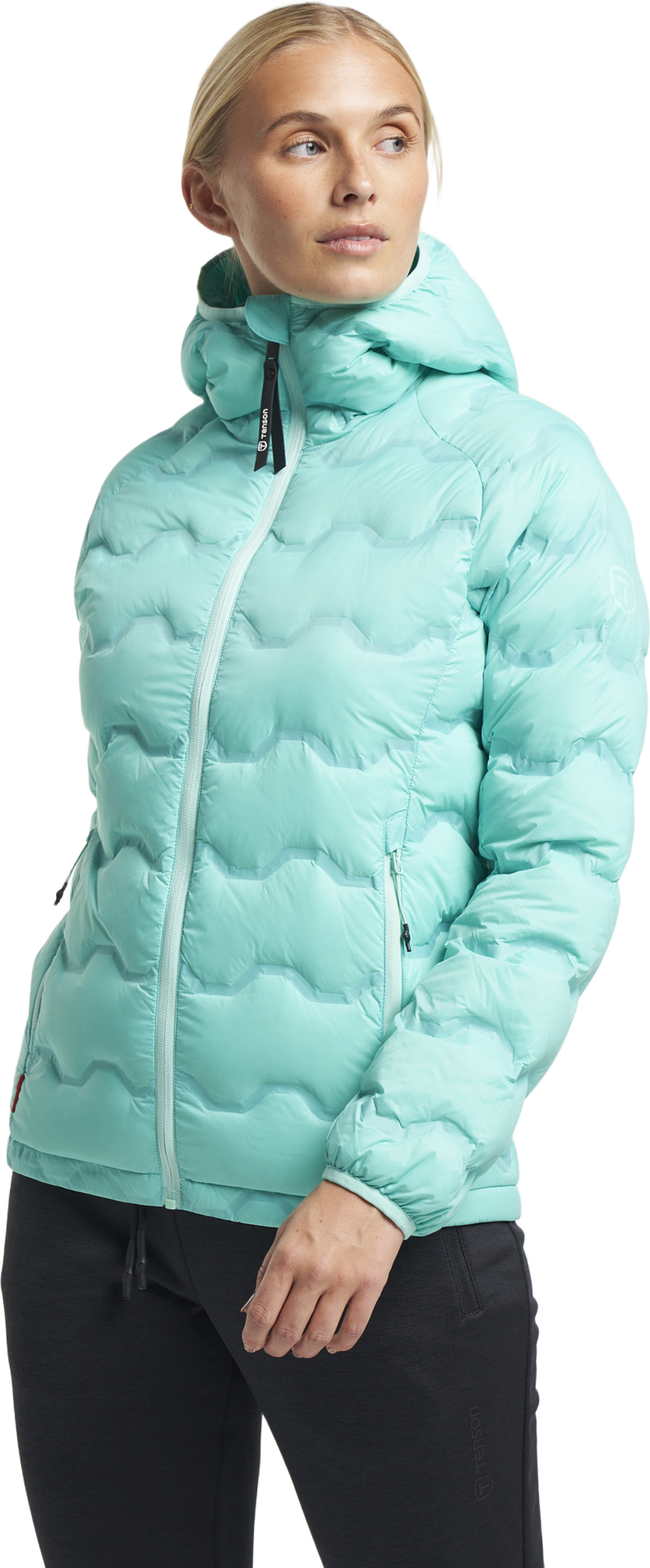 Txlite Shibui Down Jacket Women, från Tenson, i färgen ljusturkos. Klicka för att öppna bilden i stort format