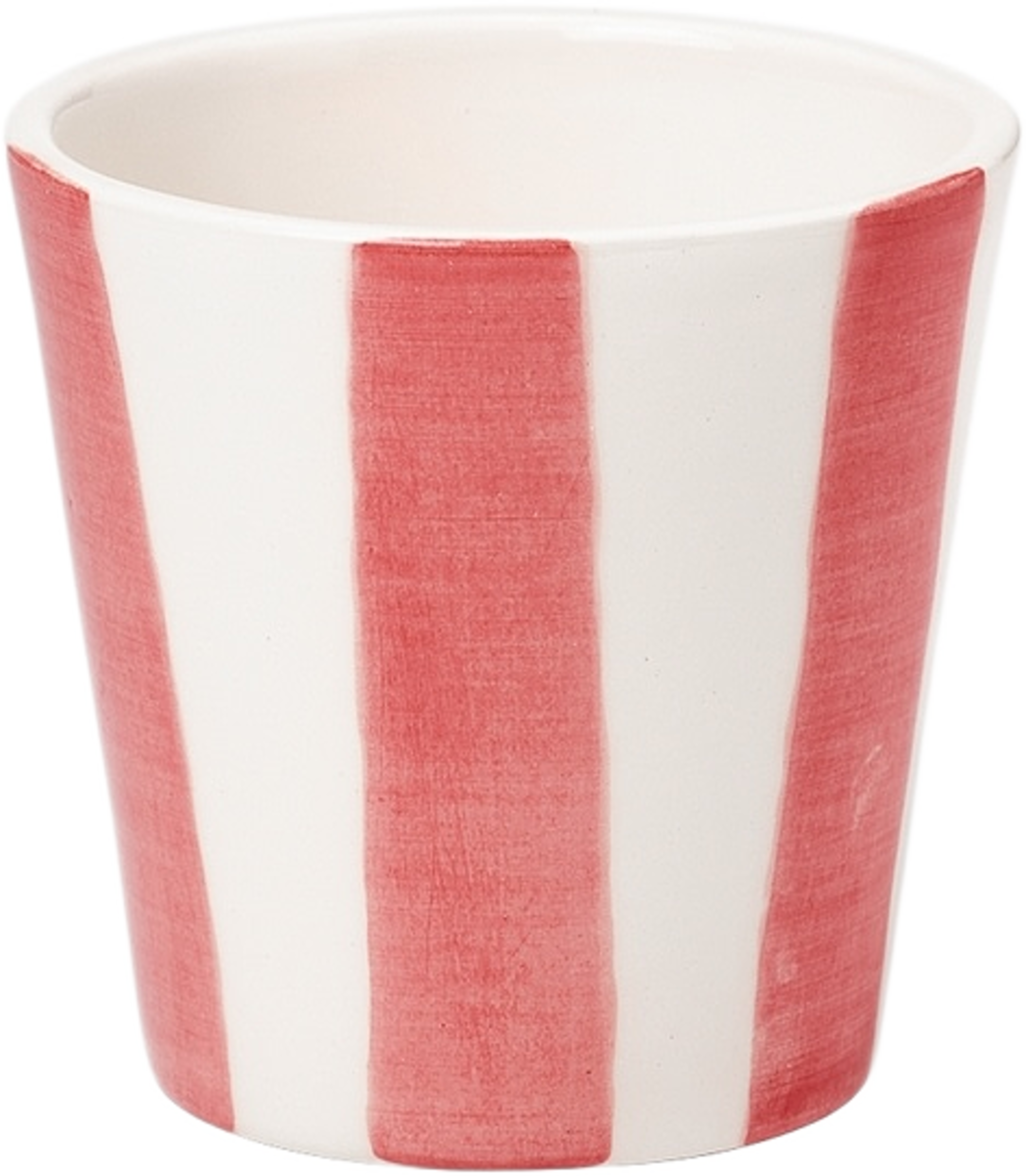 Iris Check Kopp - 8x8 Cm, från Pick A Poppy, i färgen red. Klicka för att öppna bilden i stort format