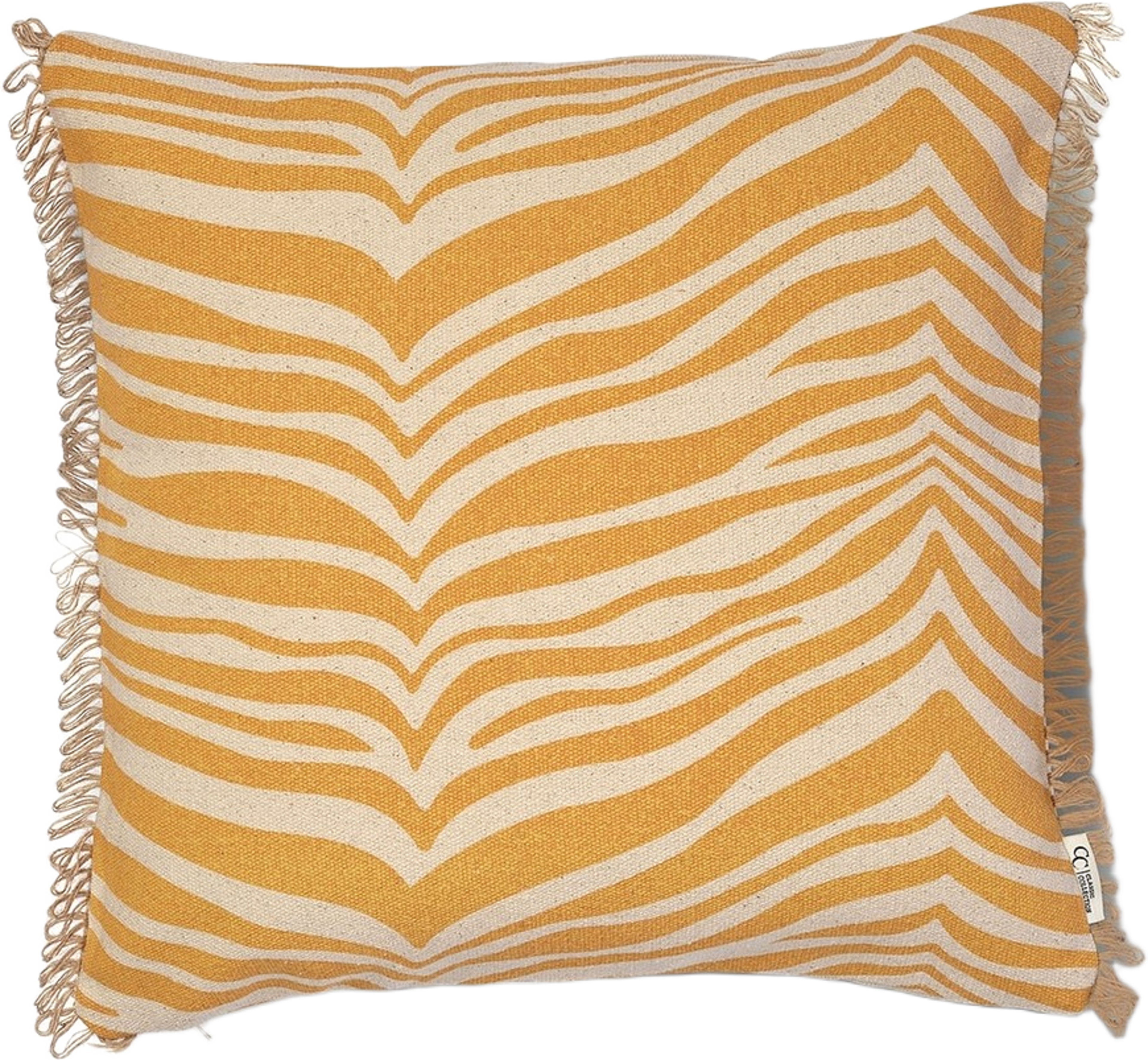 Kudde Zebra 50x50cm, från Classic Collection, i färgen gul. Klicka för att öppna bilden i stort format