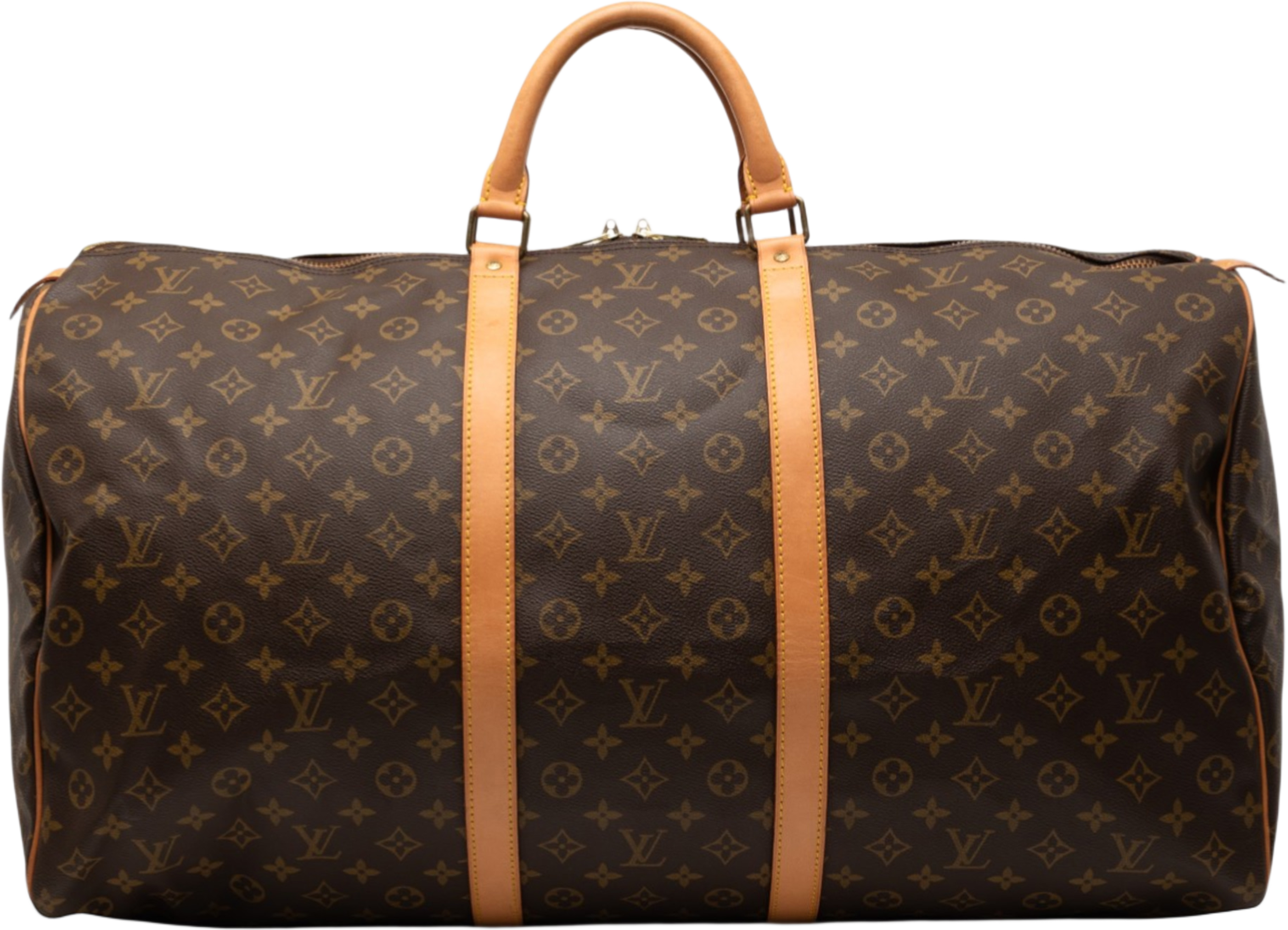 Louis Vuitton Monogram Keepall 60, från Luxclusif, i färgen brown. Klicka för att öppna bilden i stort format