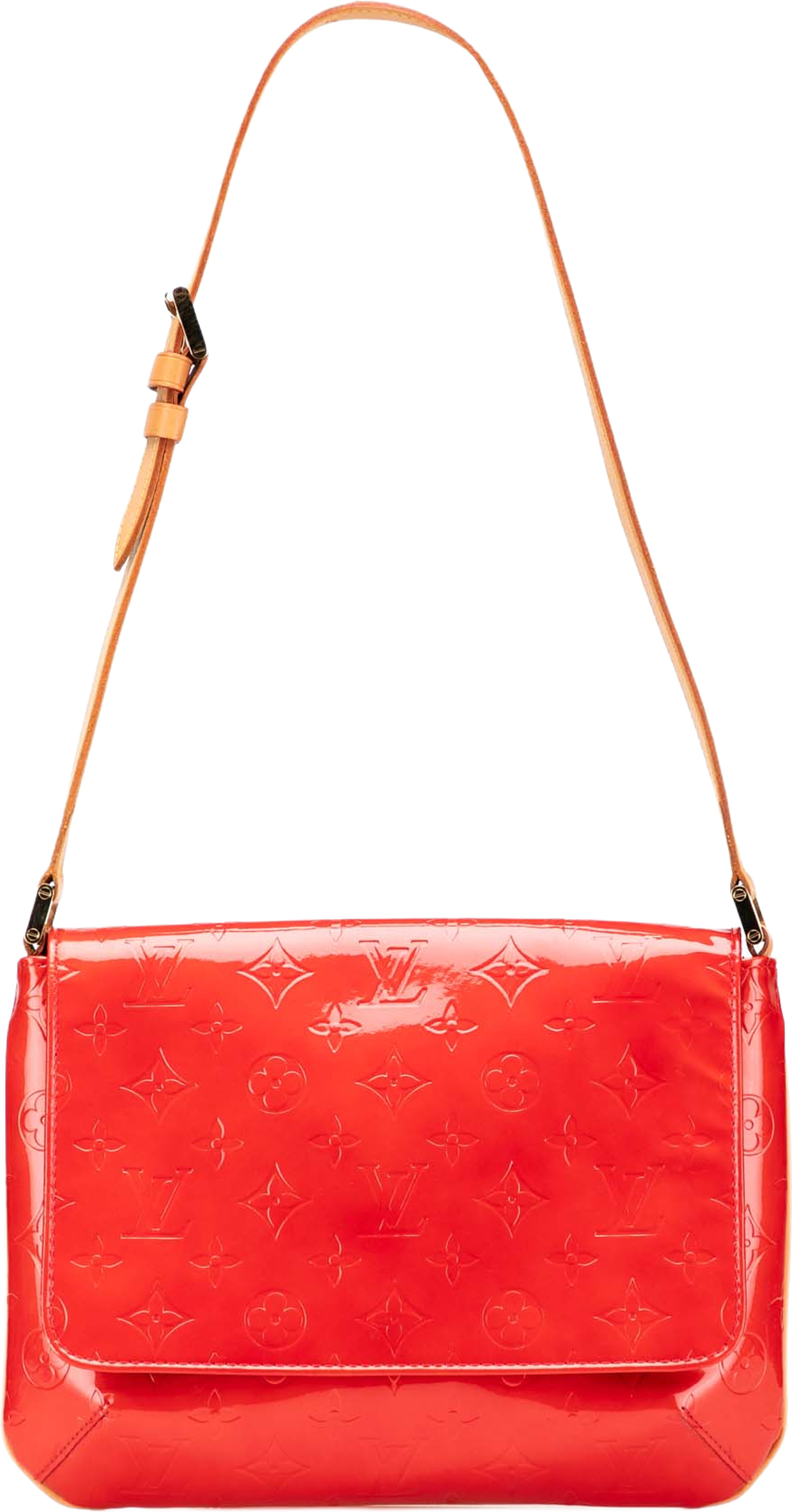 Louis Vuitton Monogram Vernis Thompson Street, från Luxclusif, i färgen red. Klicka för att öppna bilden i stort format