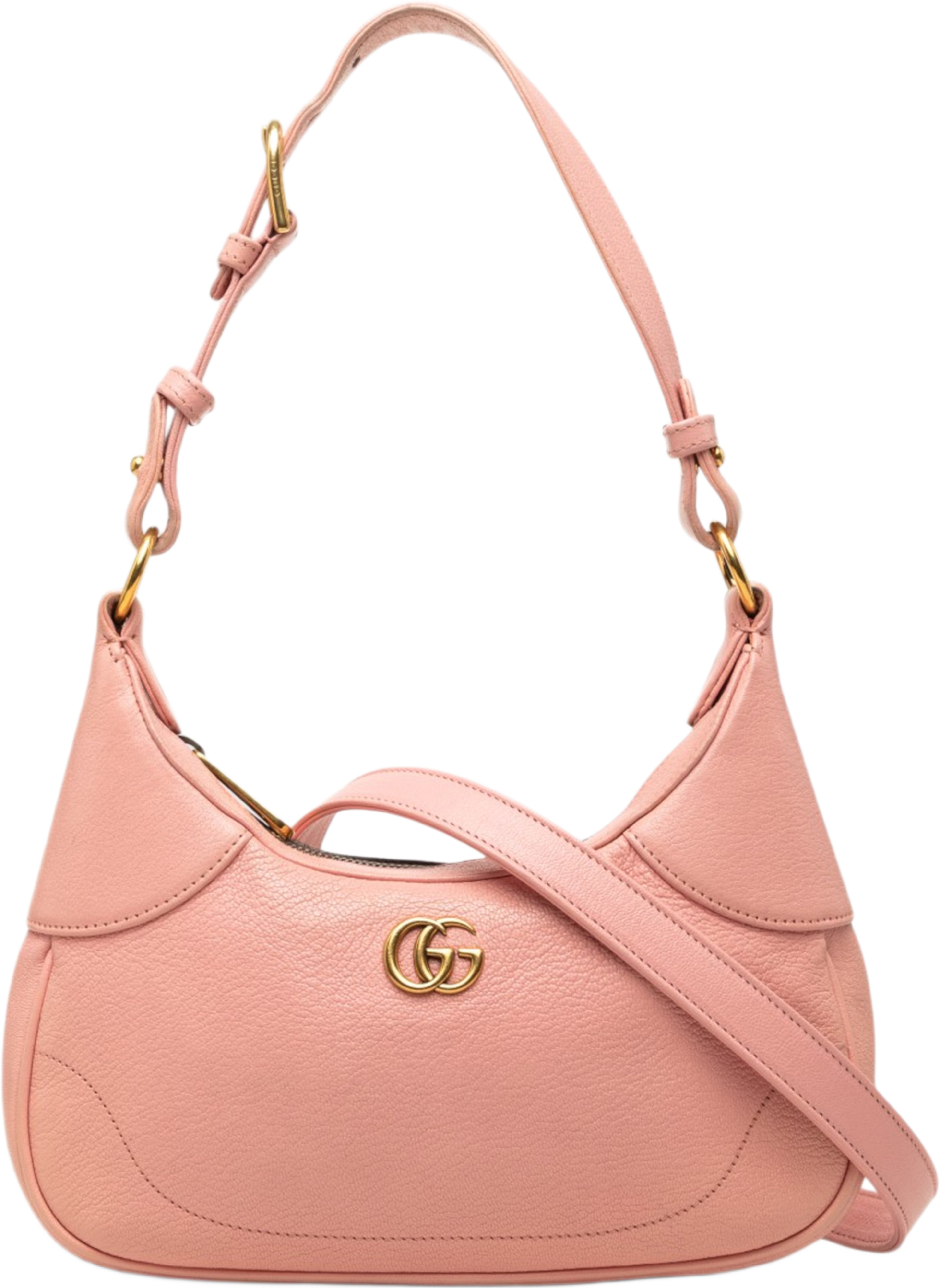 Gucci Small Calfskin Aphrodite Satchel, från Luxclusif, i färgen rosa. Klicka för att öppna bilden i stort format
