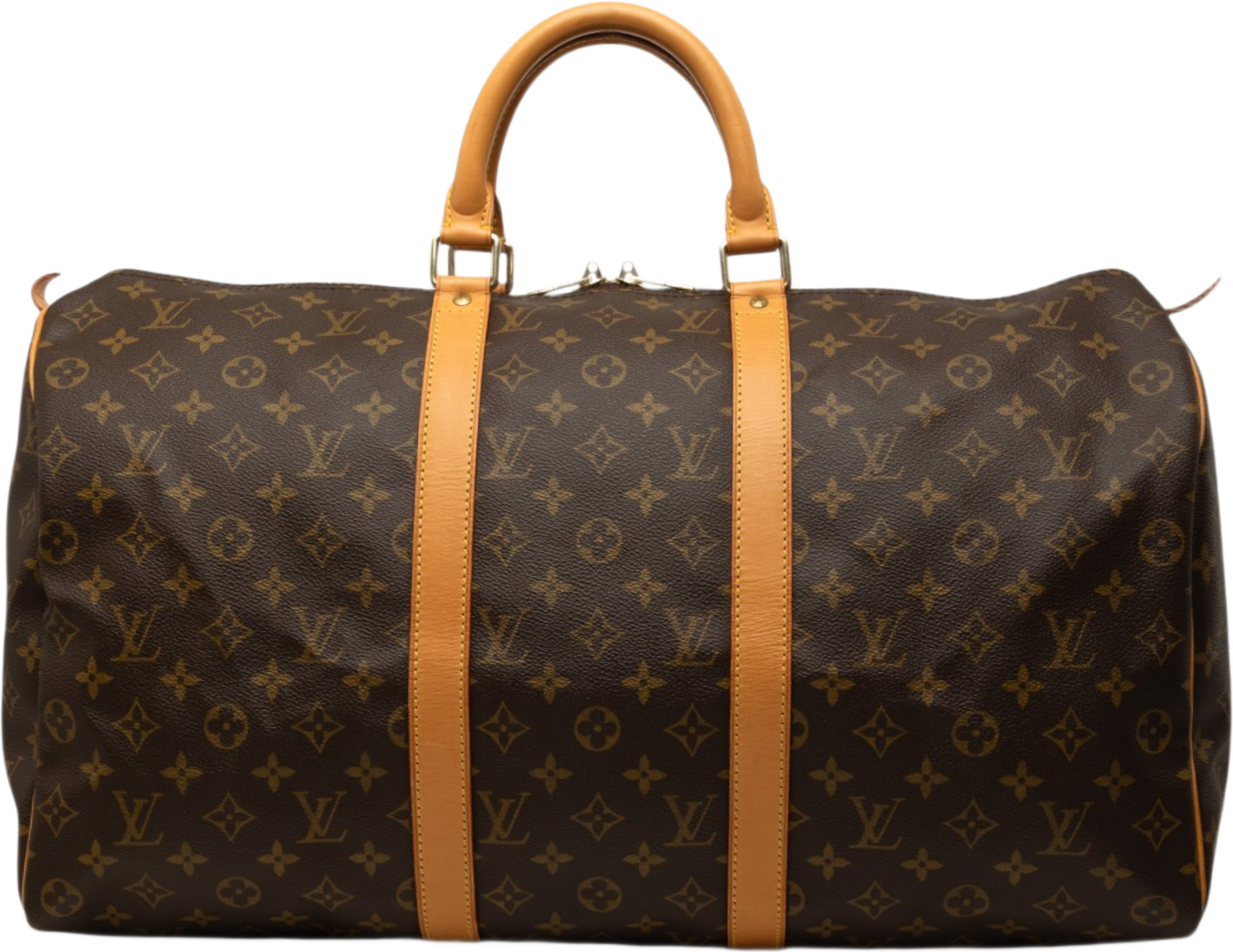 Louis Vuitton Monogram Keepall 50, från Luxclusif, i färgen brun. Klicka för att öppna bilden i stort format