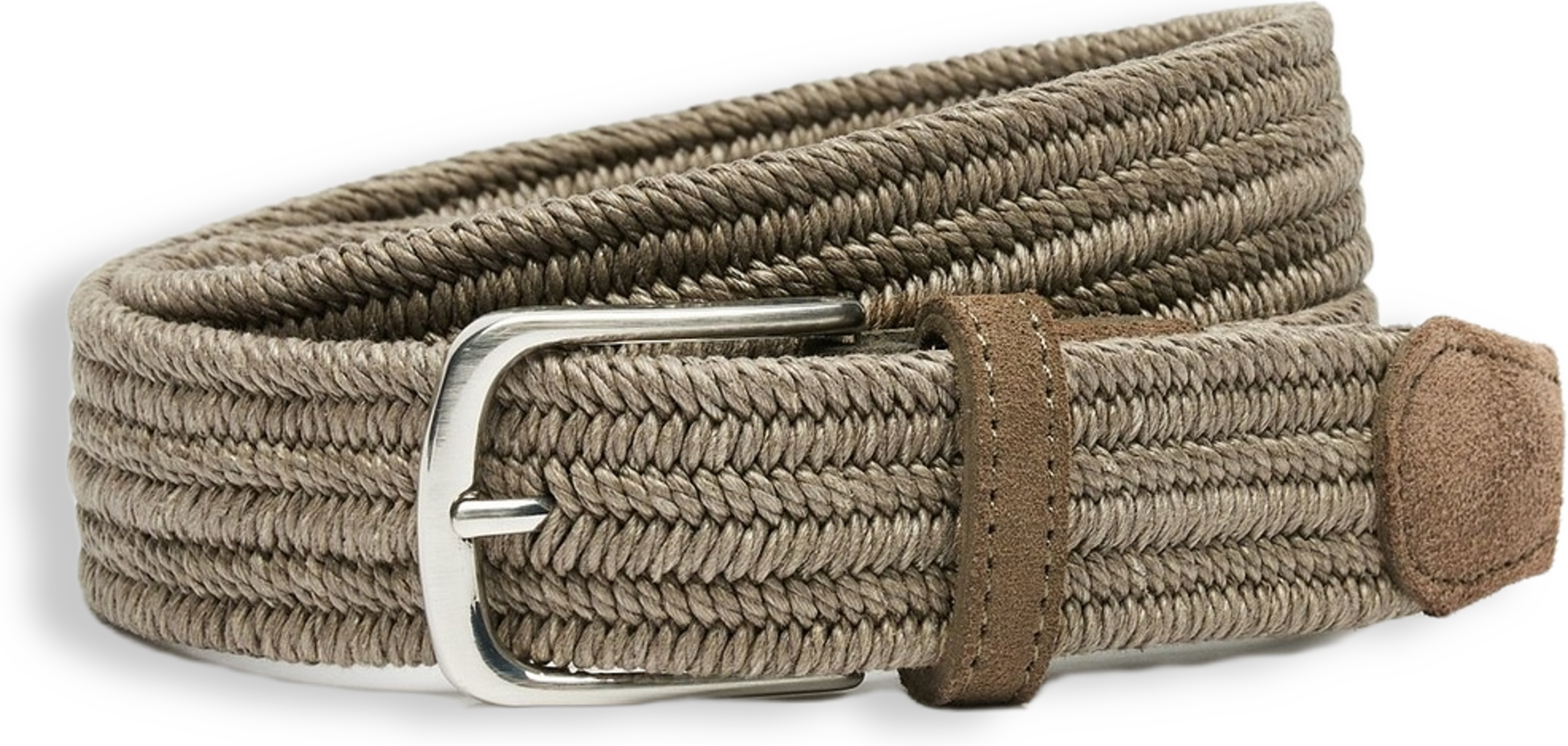 Beige Braided Belt