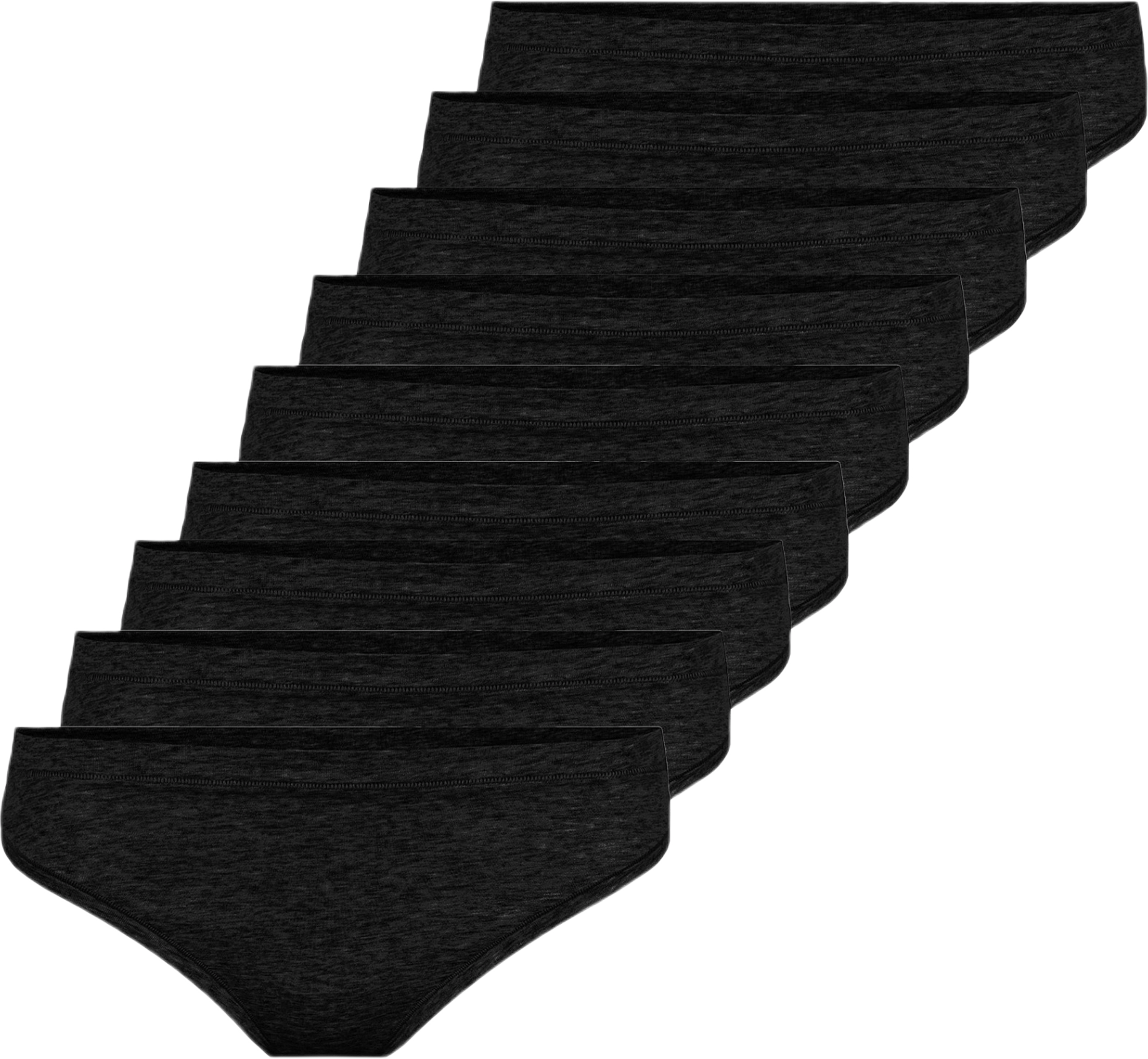 Bambu, String Trosa, 9-pack, Svart